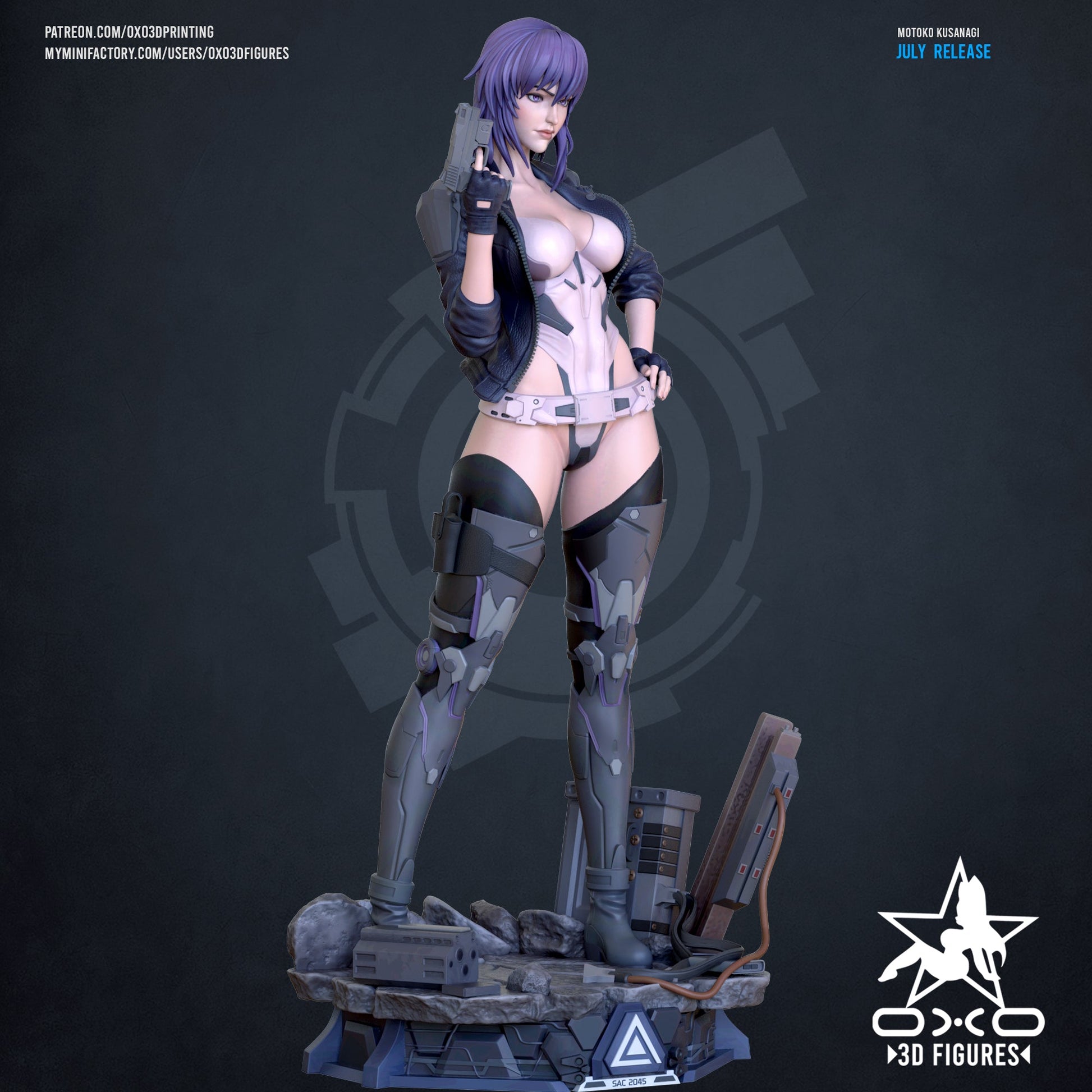 Motoko Kusanagi - OXO3D - Dark Forge Arts