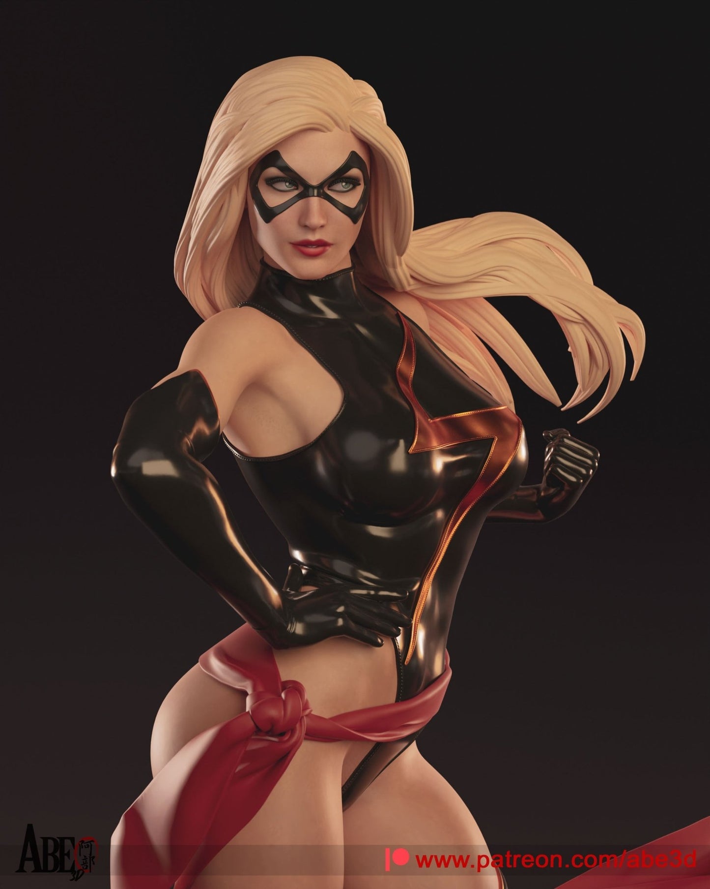 Ms. Marvel - Abe3D - Dark Forge Arts