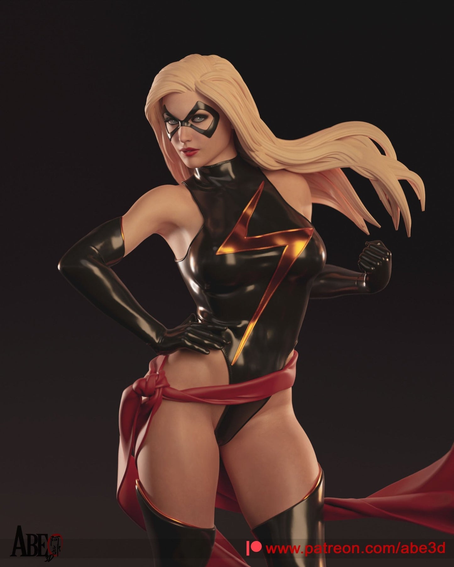 Ms. Marvel - Abe3D - Dark Forge Arts