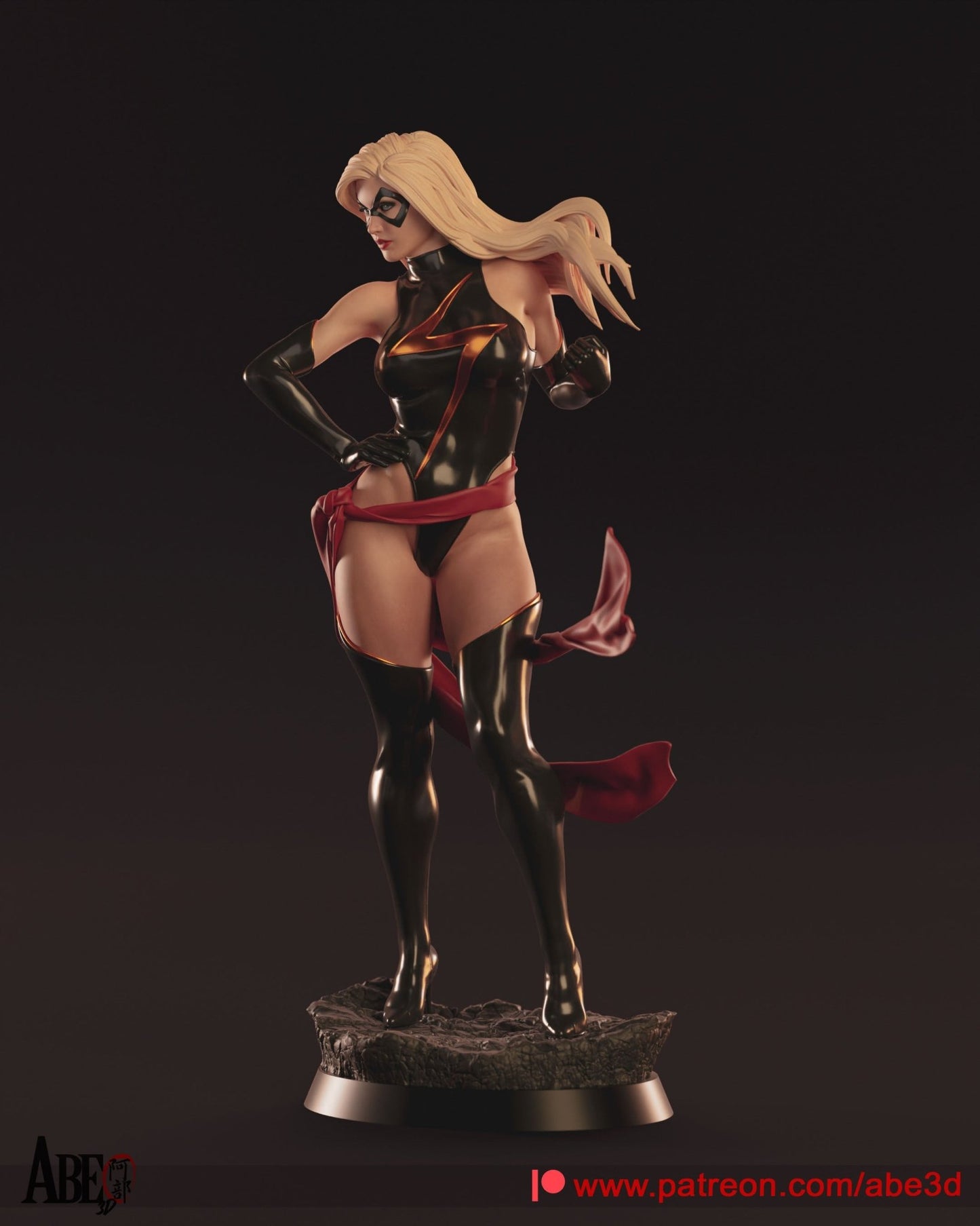 Ms. Marvel - Abe3D - Dark Forge Arts