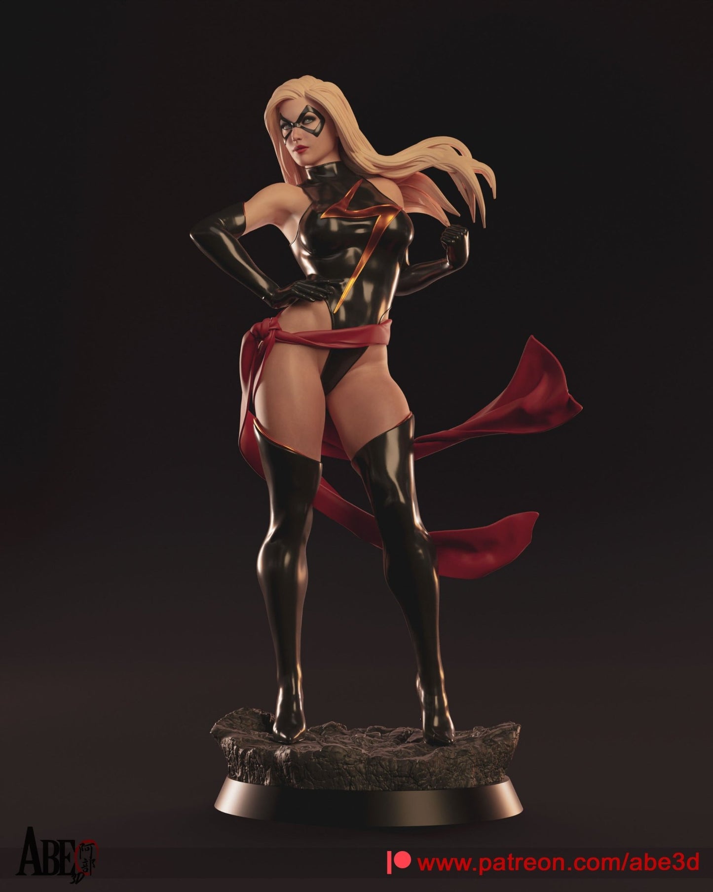 Ms. Marvel - Abe3D - Dark Forge Arts