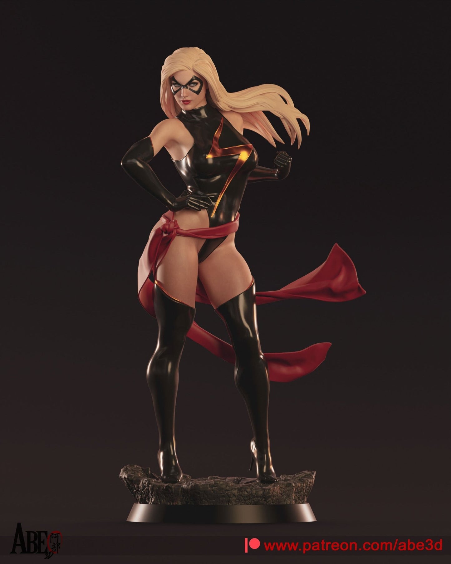 Ms. Marvel - Abe3D - Dark Forge Arts