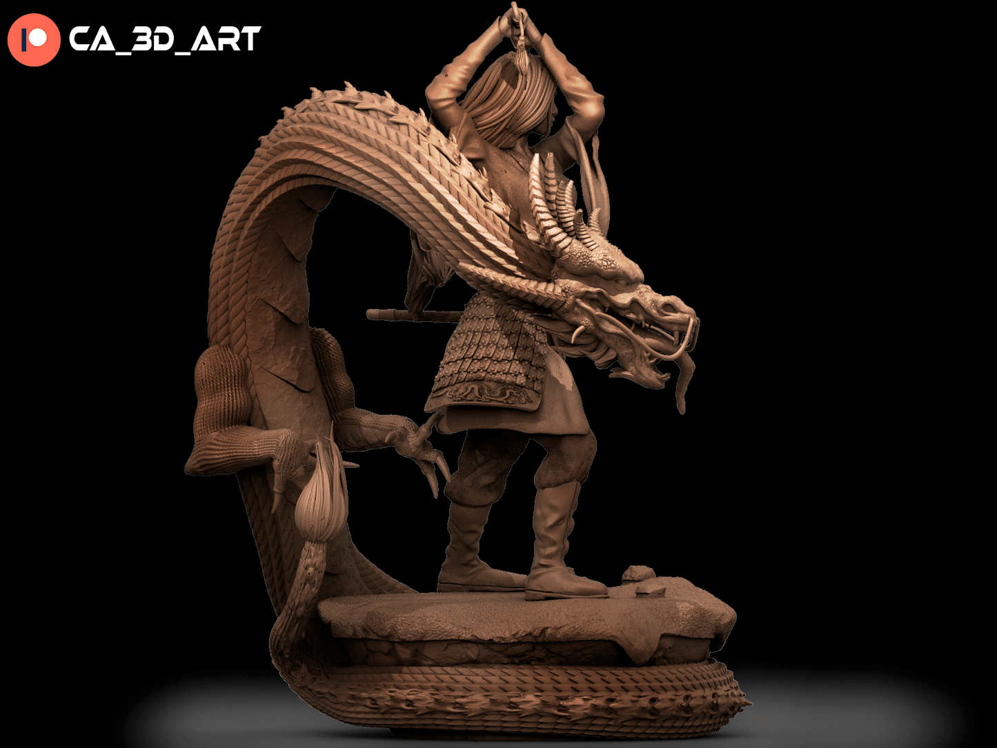 Mulan v2 - CA 3D Studios - Dark Forge Arts