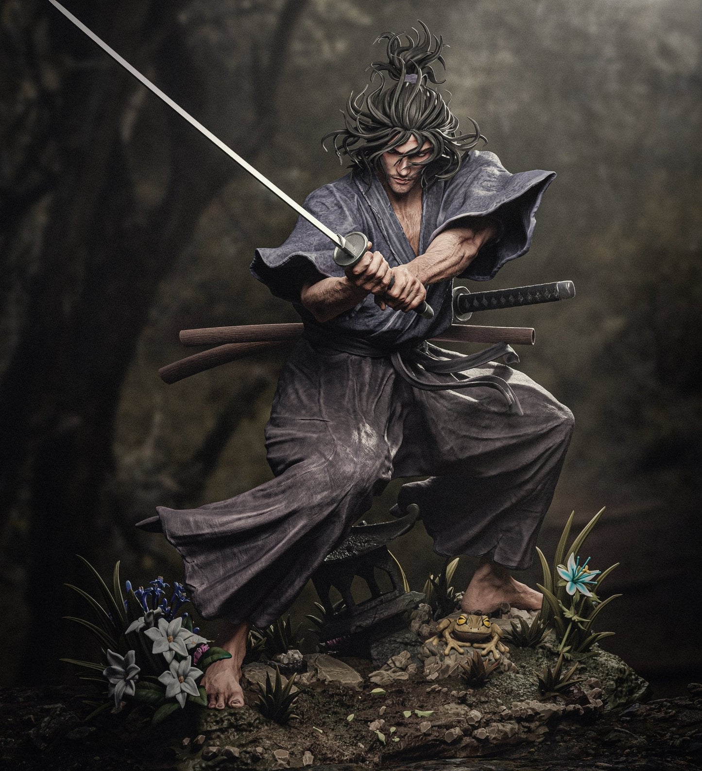 Musashi Miyamoto - CA 3D Studios - Dark Forge Arts