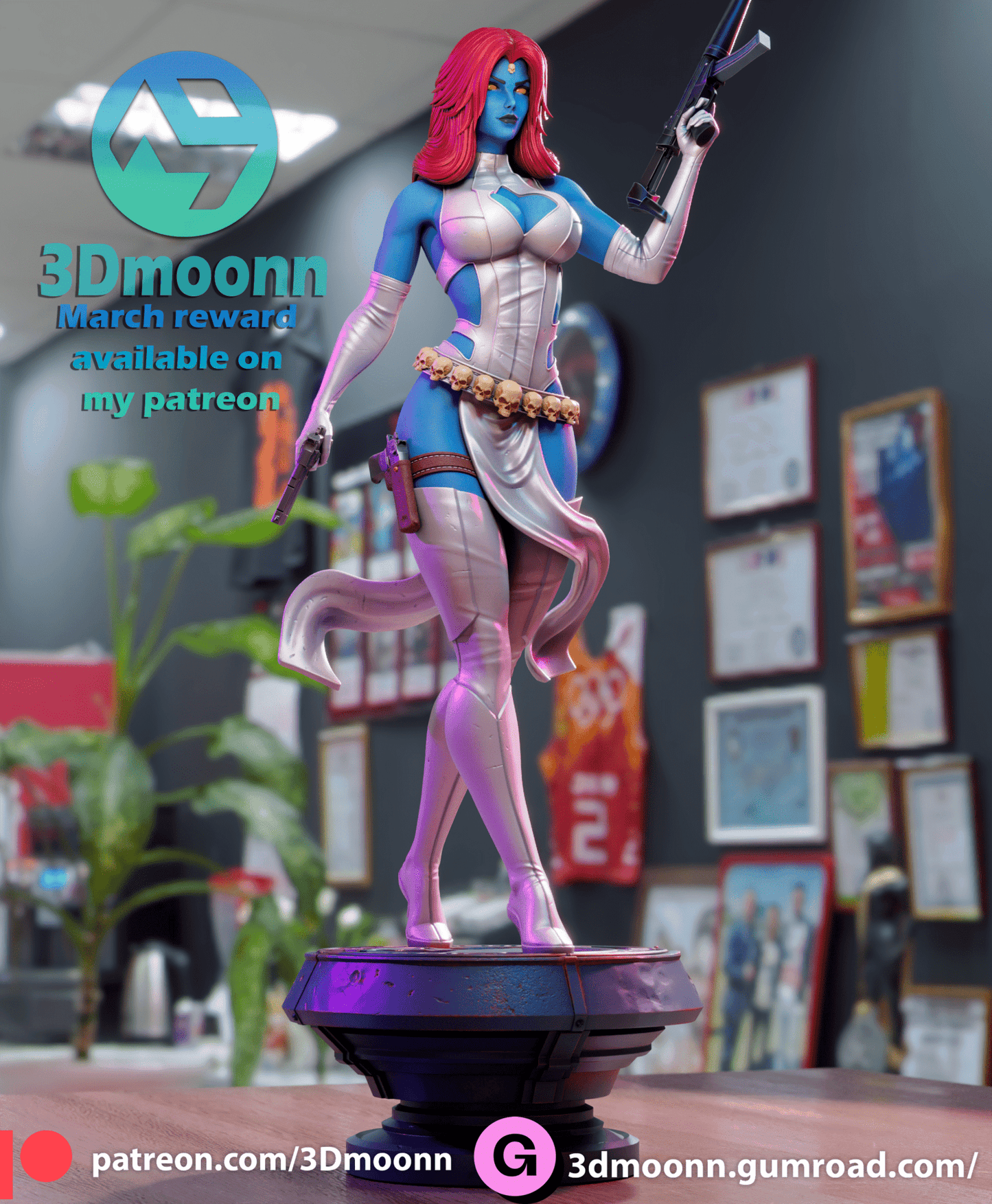 Mystique - 3DMoonn - Dark Forge Arts