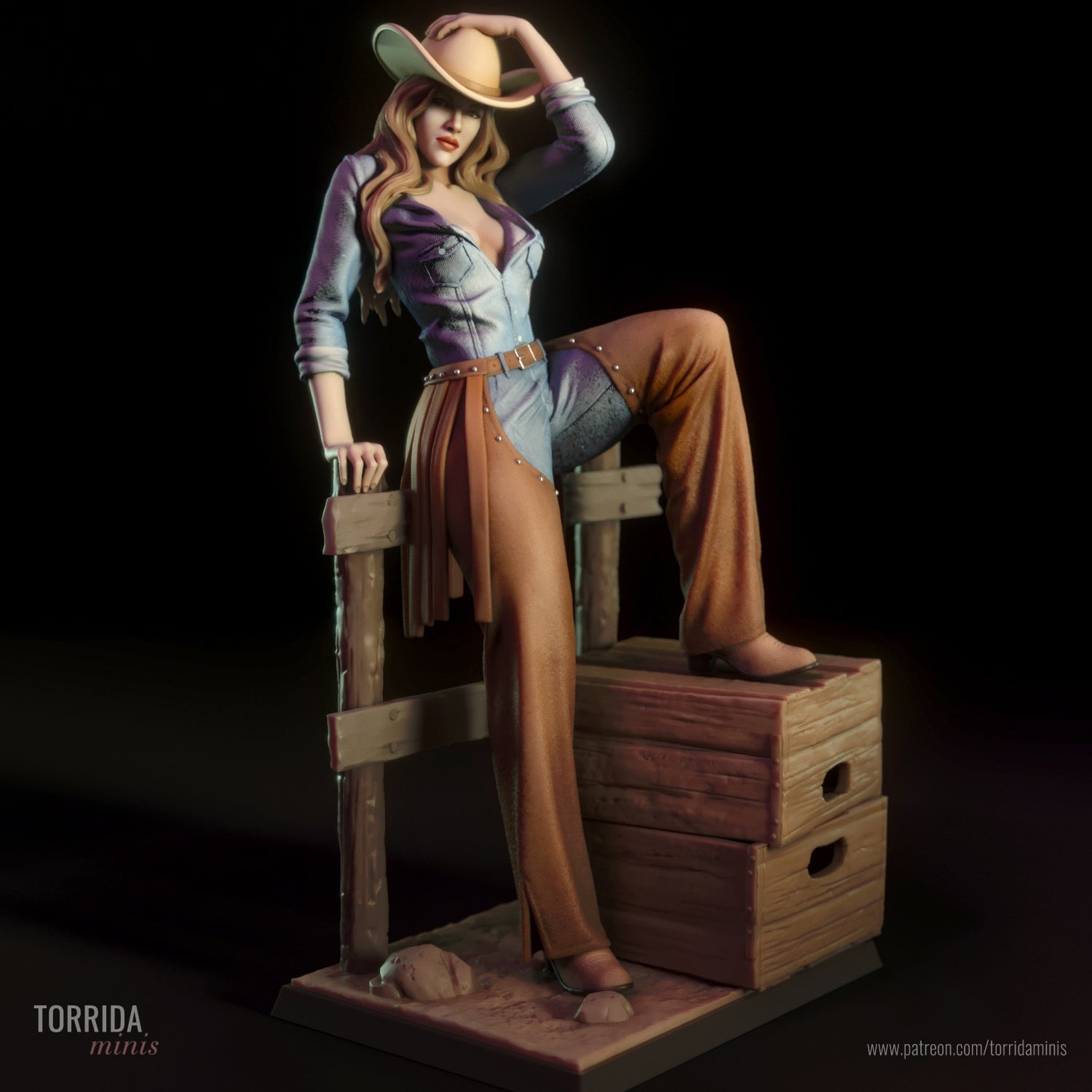 Pam The Cowgirl - Torrida Minis - Dark Forge Arts
