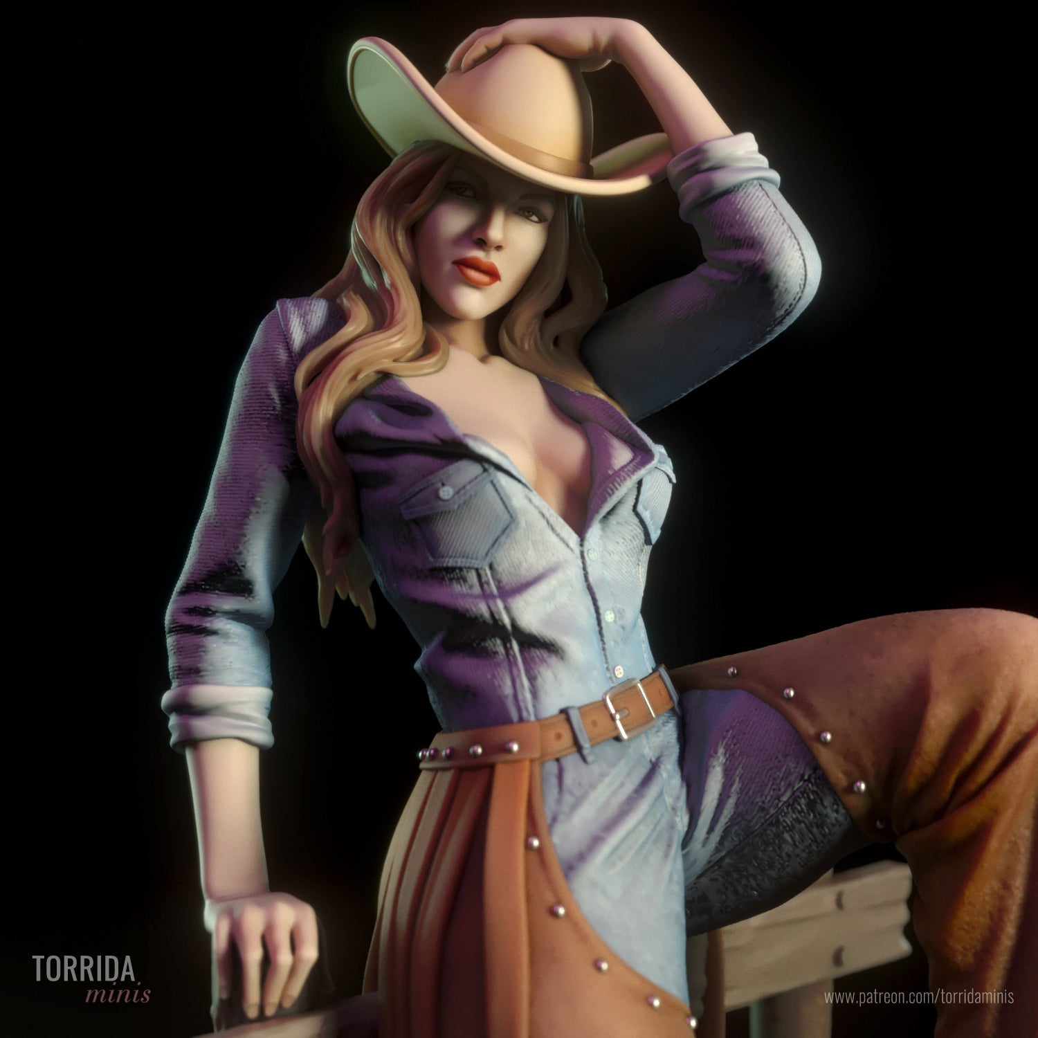 Pam The Cowgirl - Torrida Minis - Dark Forge Arts