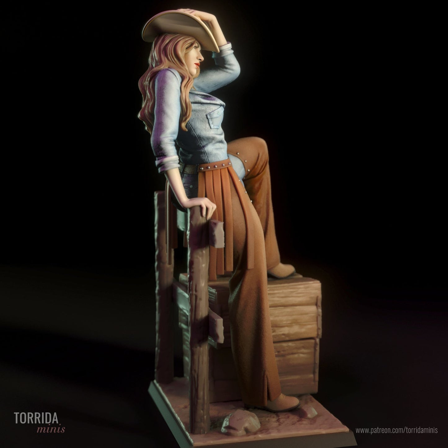 Pam The Cowgirl - Torrida Minis - Dark Forge Arts