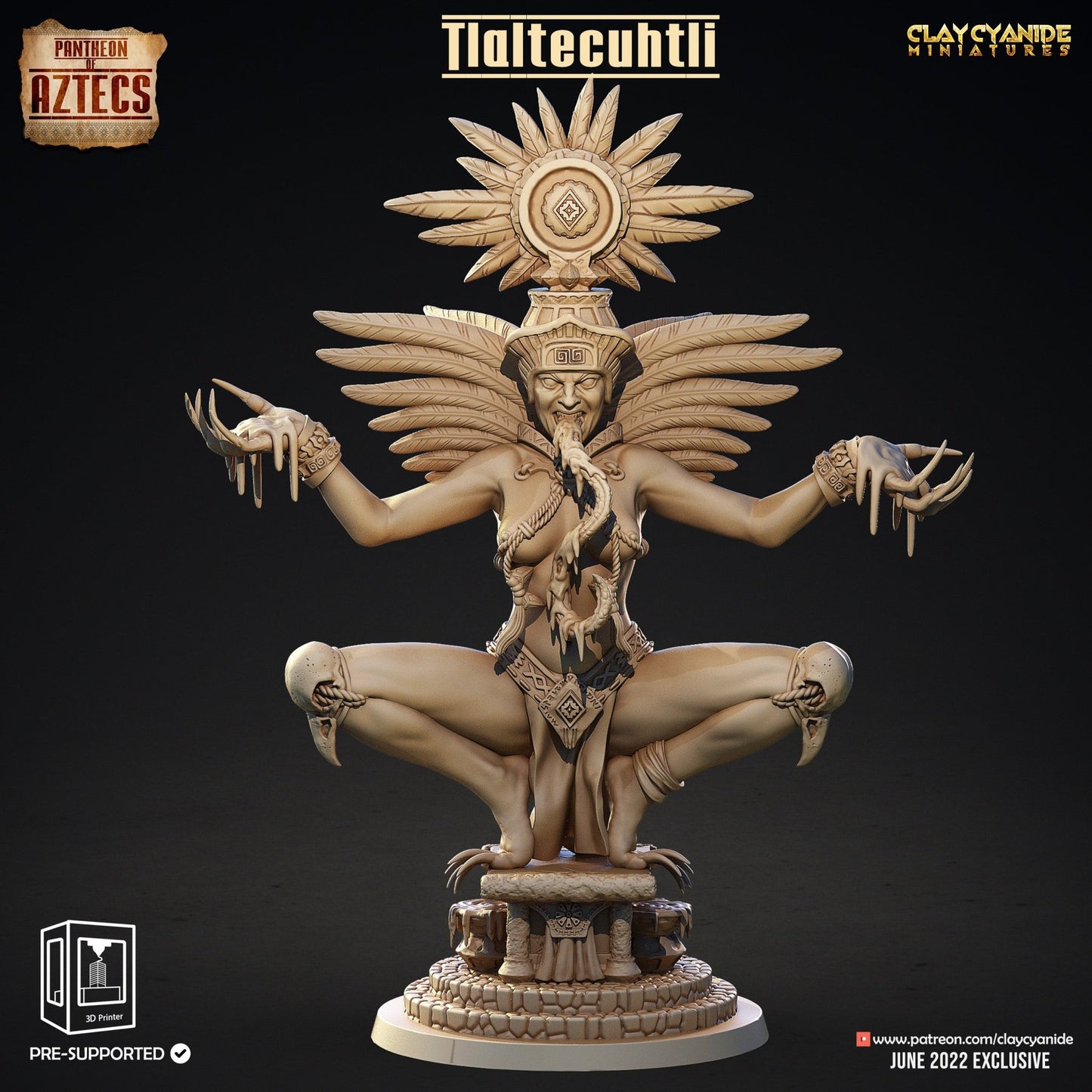 Pantheon of Aztecs - ClayCyanide - Dark Forge Arts