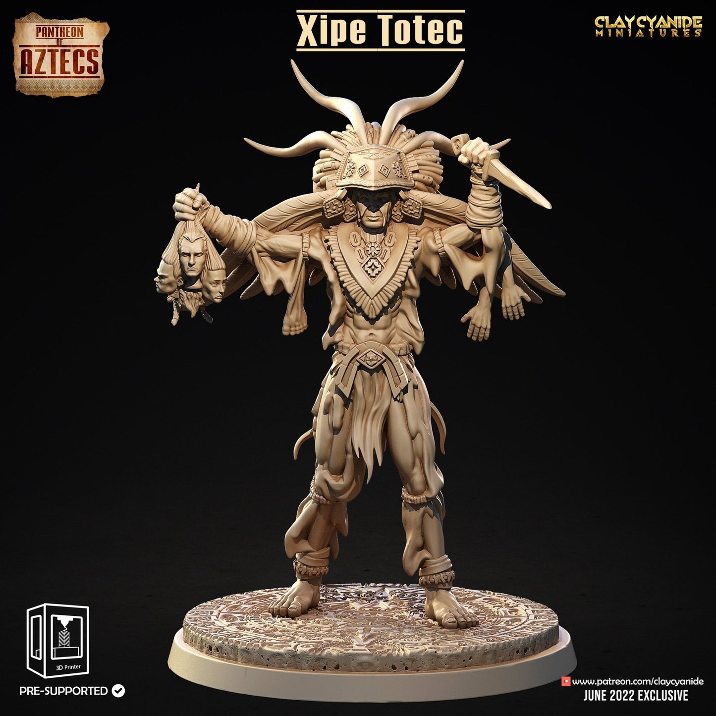Pantheon of Aztecs - ClayCyanide - Dark Forge Arts