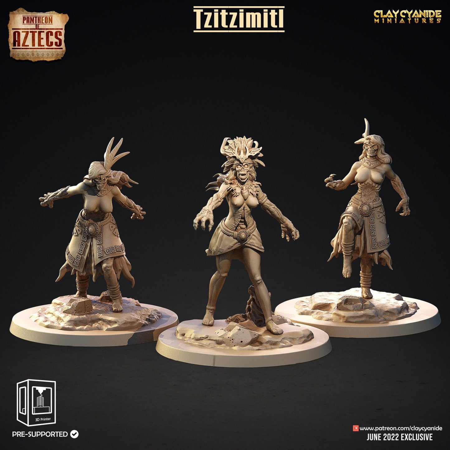 Pantheon of Aztecs - ClayCyanide - Dark Forge Arts