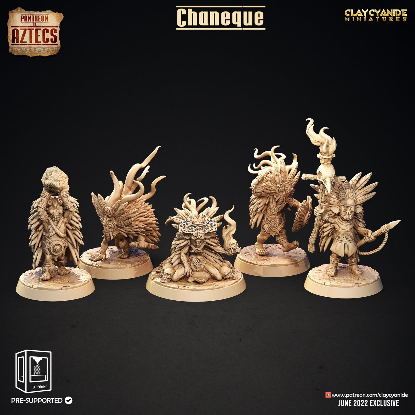 Pantheon of Aztecs - ClayCyanide - Dark Forge Arts