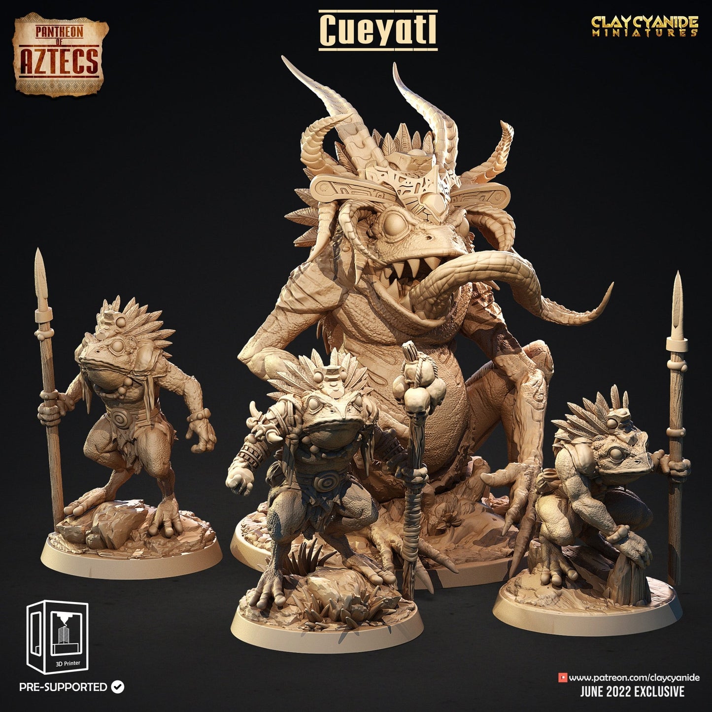 Pantheon of Aztecs - ClayCyanide - Dark Forge Arts