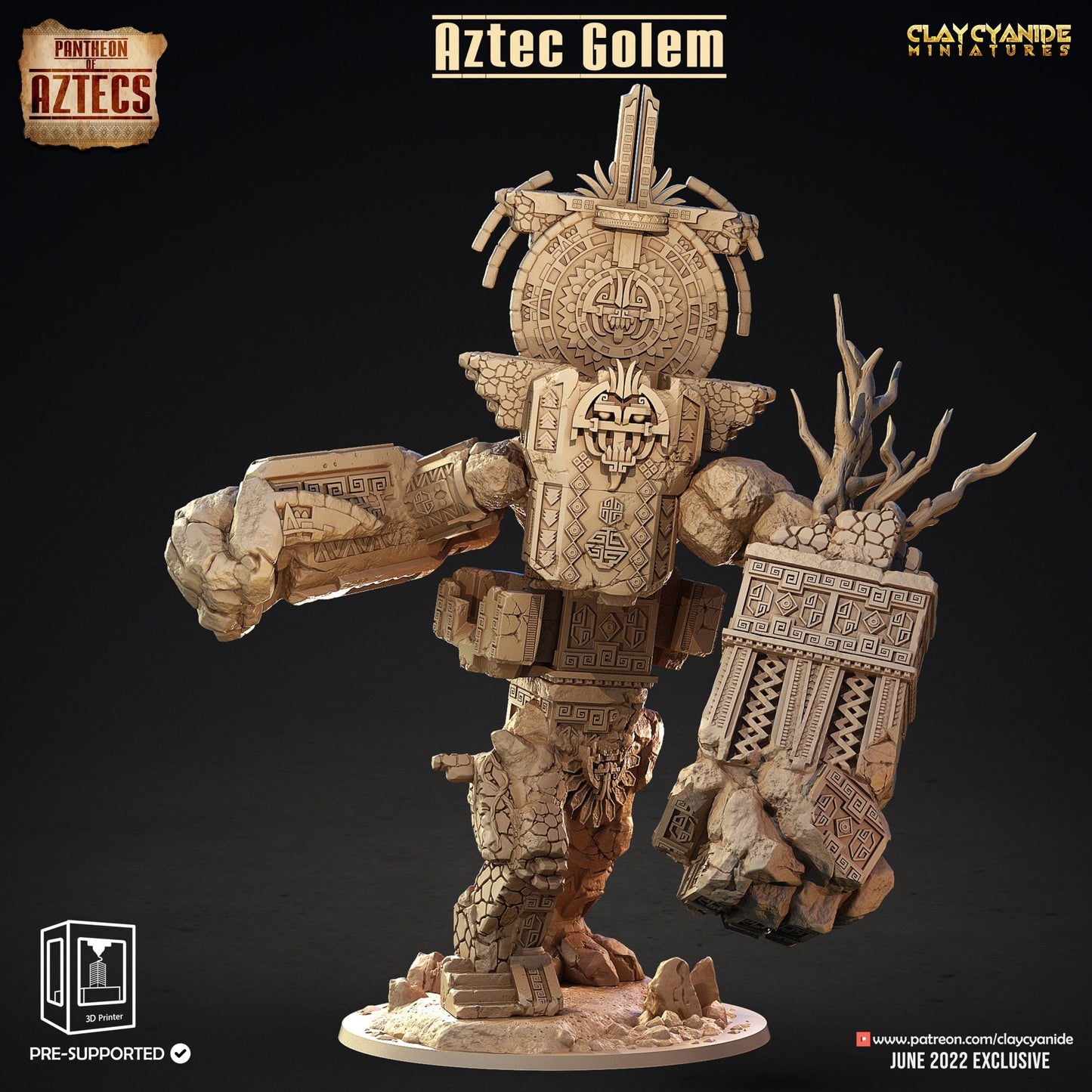 Pantheon of Aztecs - ClayCyanide - Dark Forge Arts