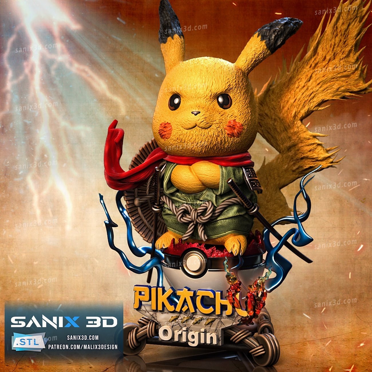 Pickachu - Sanix3D - Dark Forge Arts