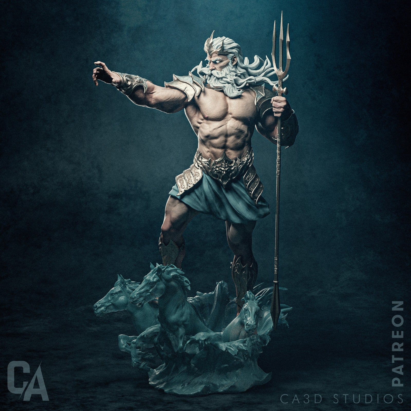 Poseidon - CA 3D Studios - Dark Forge Arts