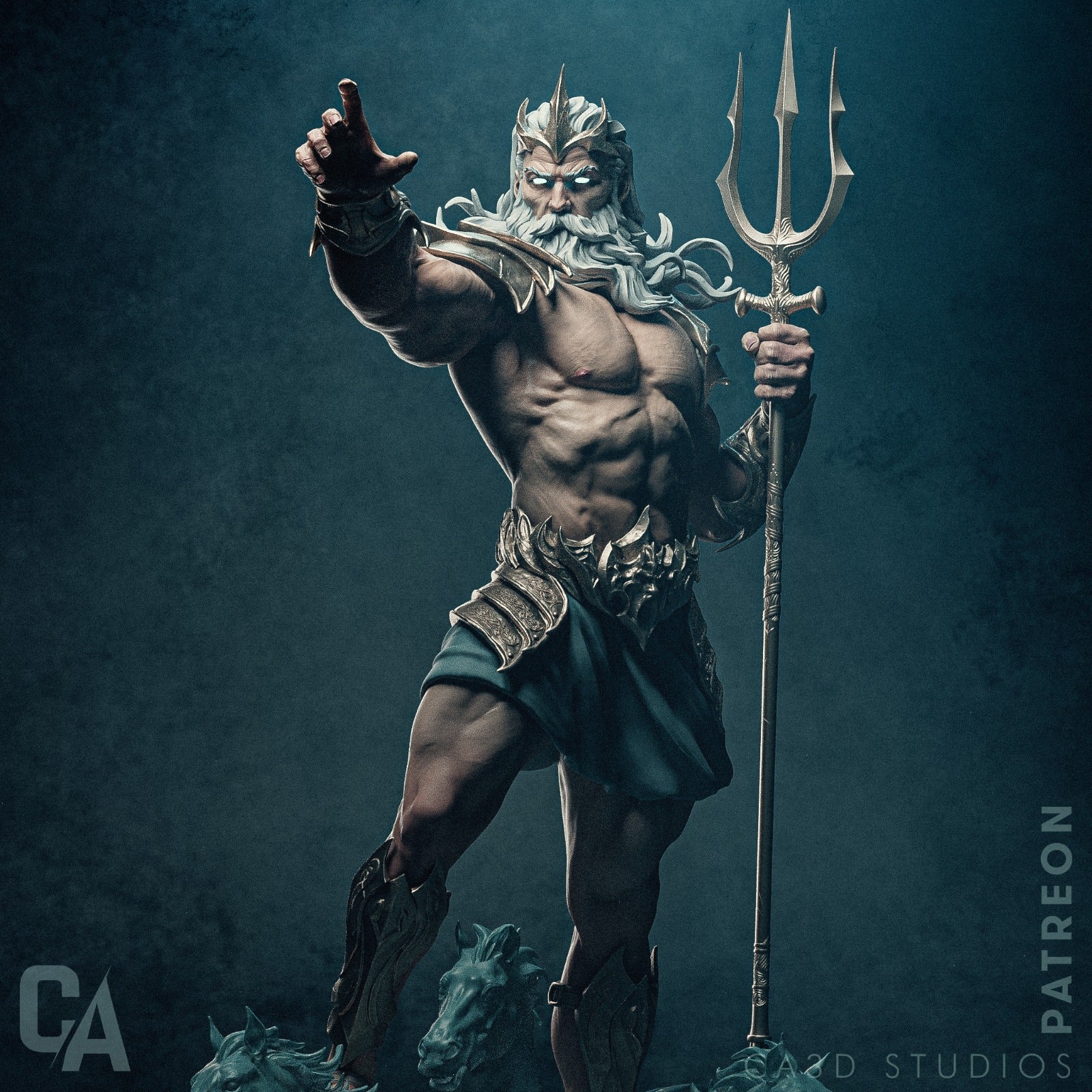 Poseidon - CA 3D Studios - Dark Forge Arts