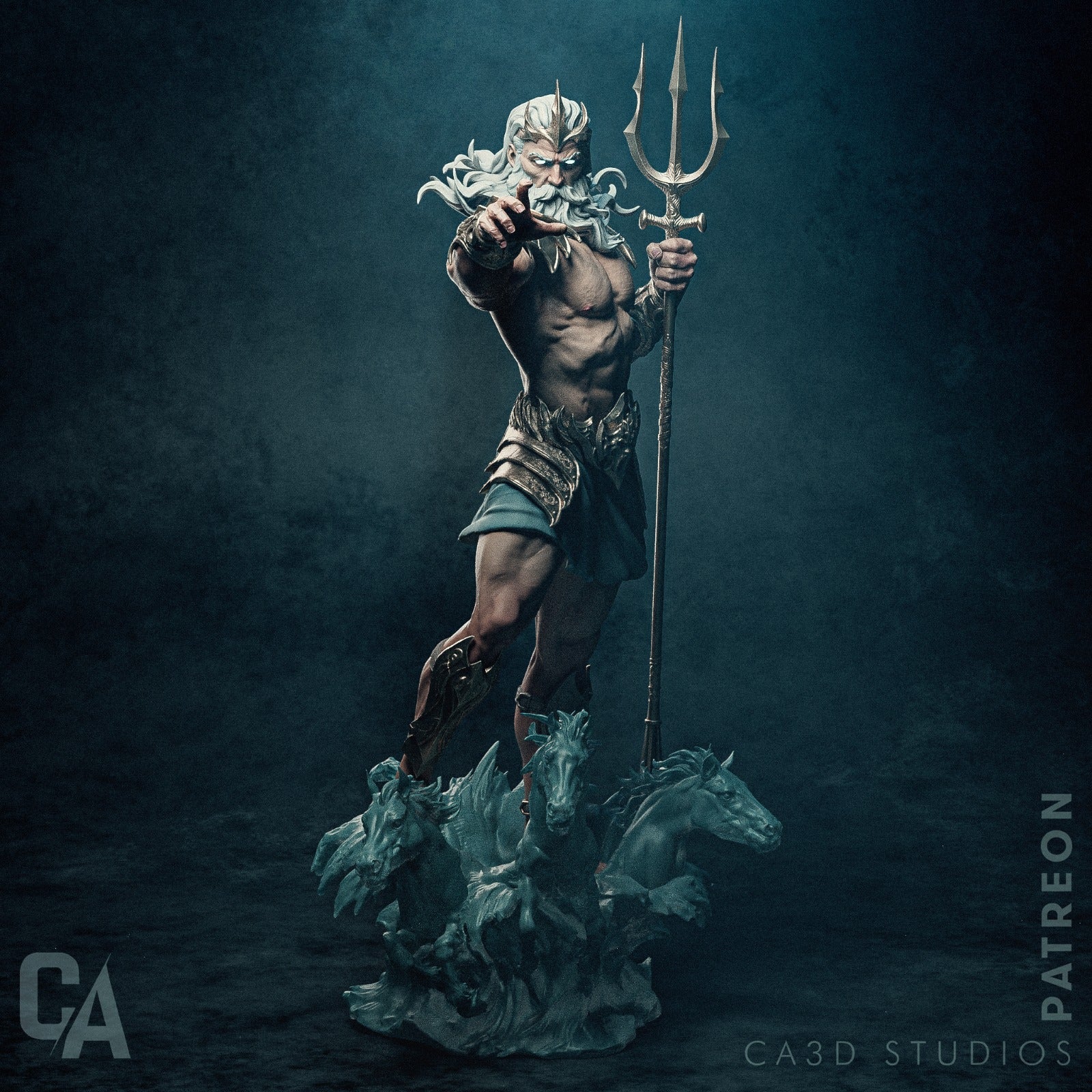 Poseidon - CA 3D Studios - Dark Forge Arts
