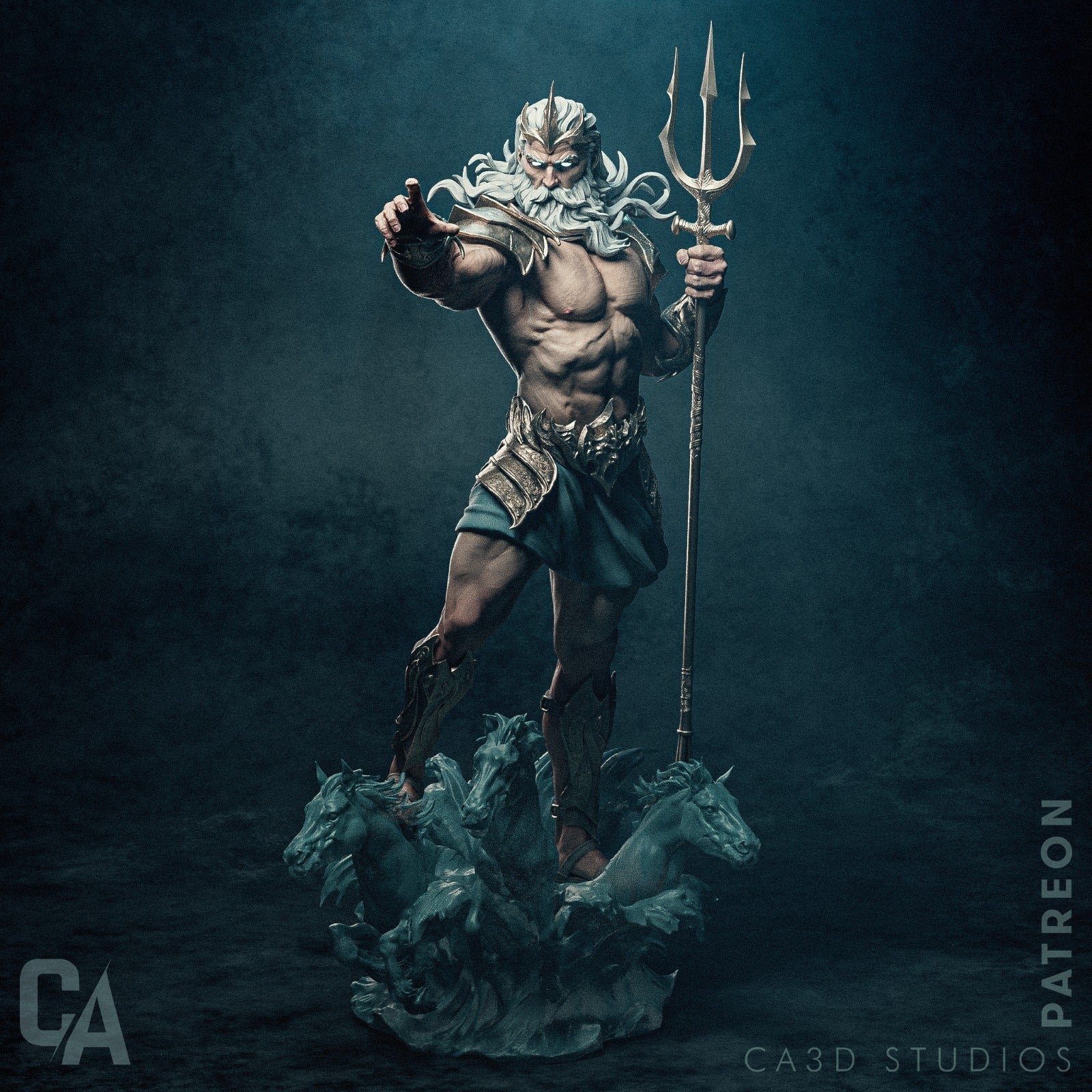 Poseidon - CA 3D Studios - Dark Forge Arts