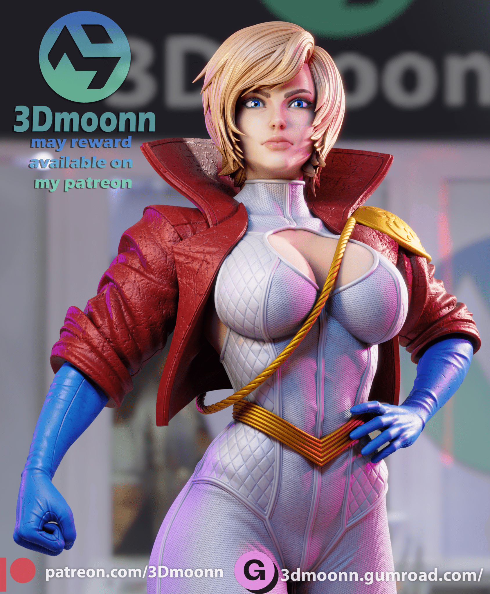 Power Girl - 3DMoonn - Dark Forge Arts