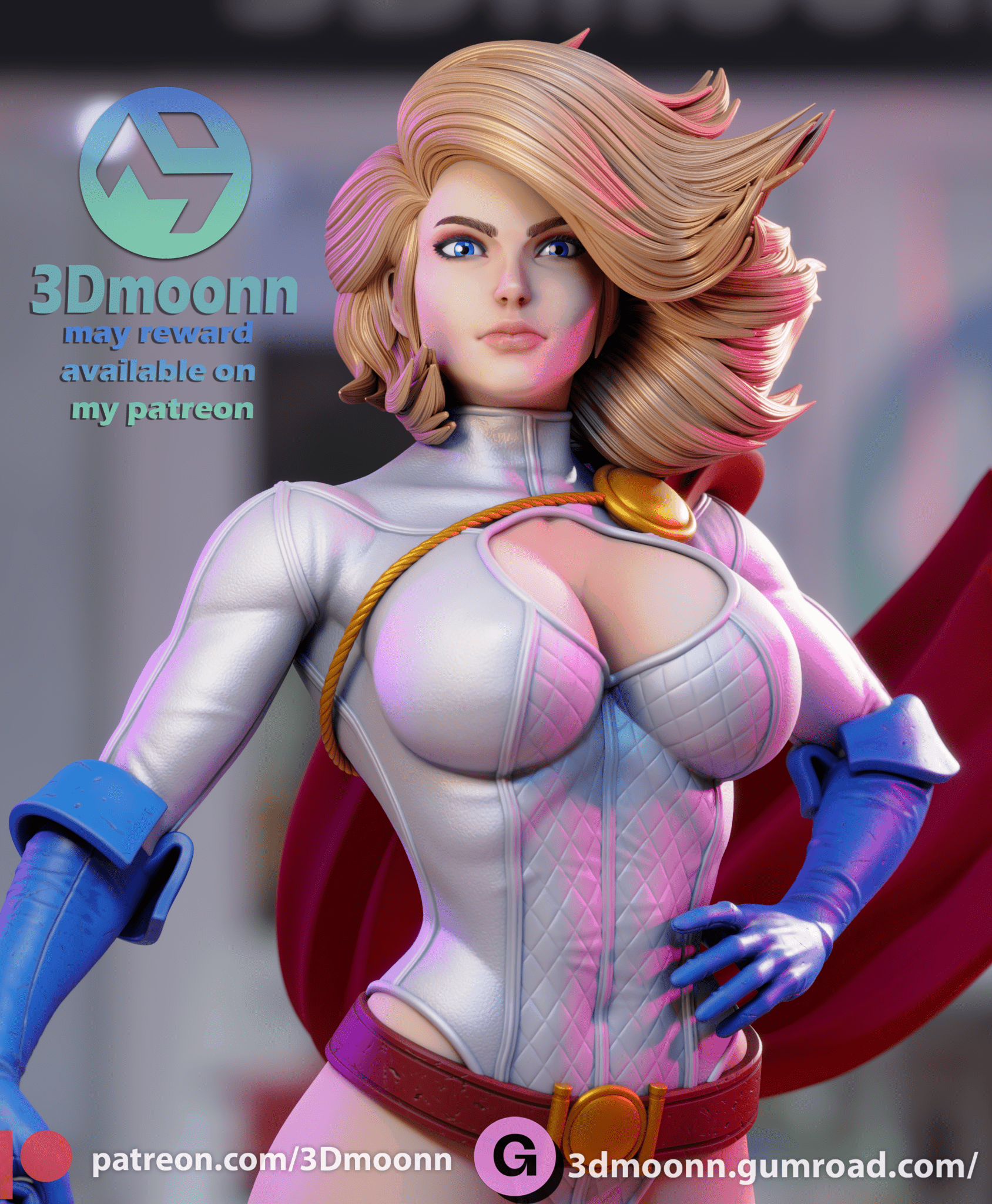 Power Girl - 3DMoonn - Dark Forge Arts
