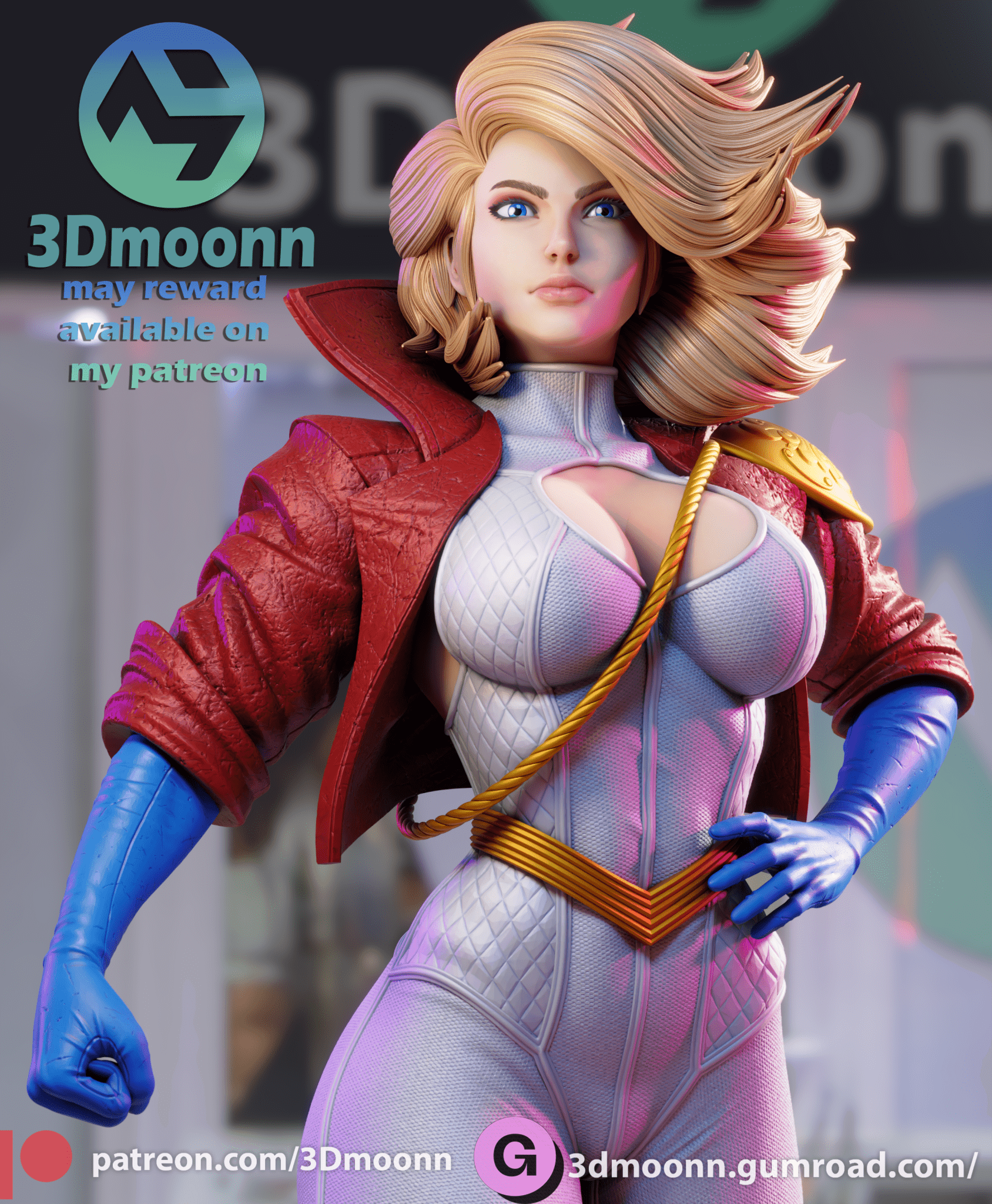 Power Girl - 3DMoonn - Dark Forge Arts