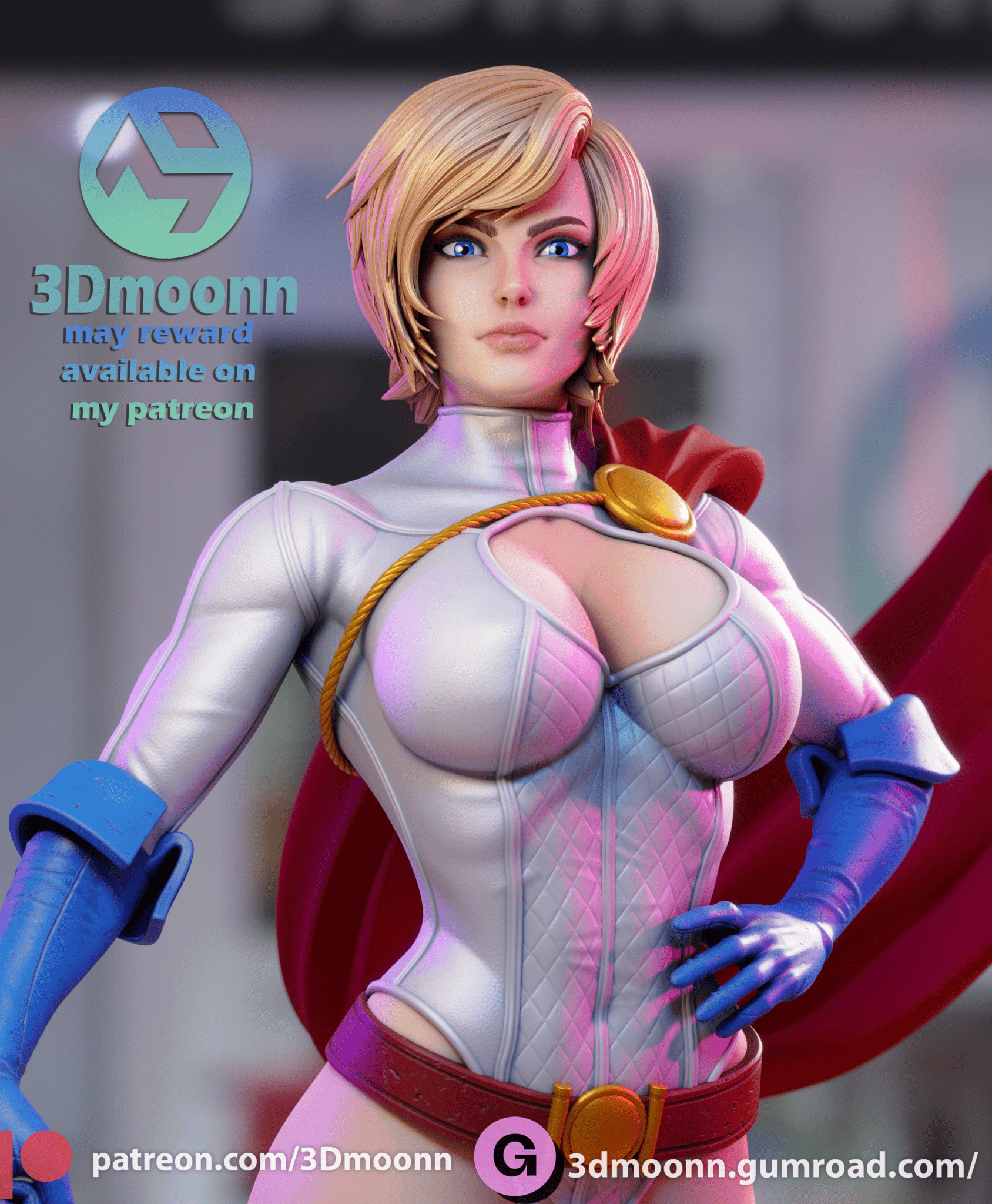 Power Girl - 3DMoonn - Dark Forge Arts