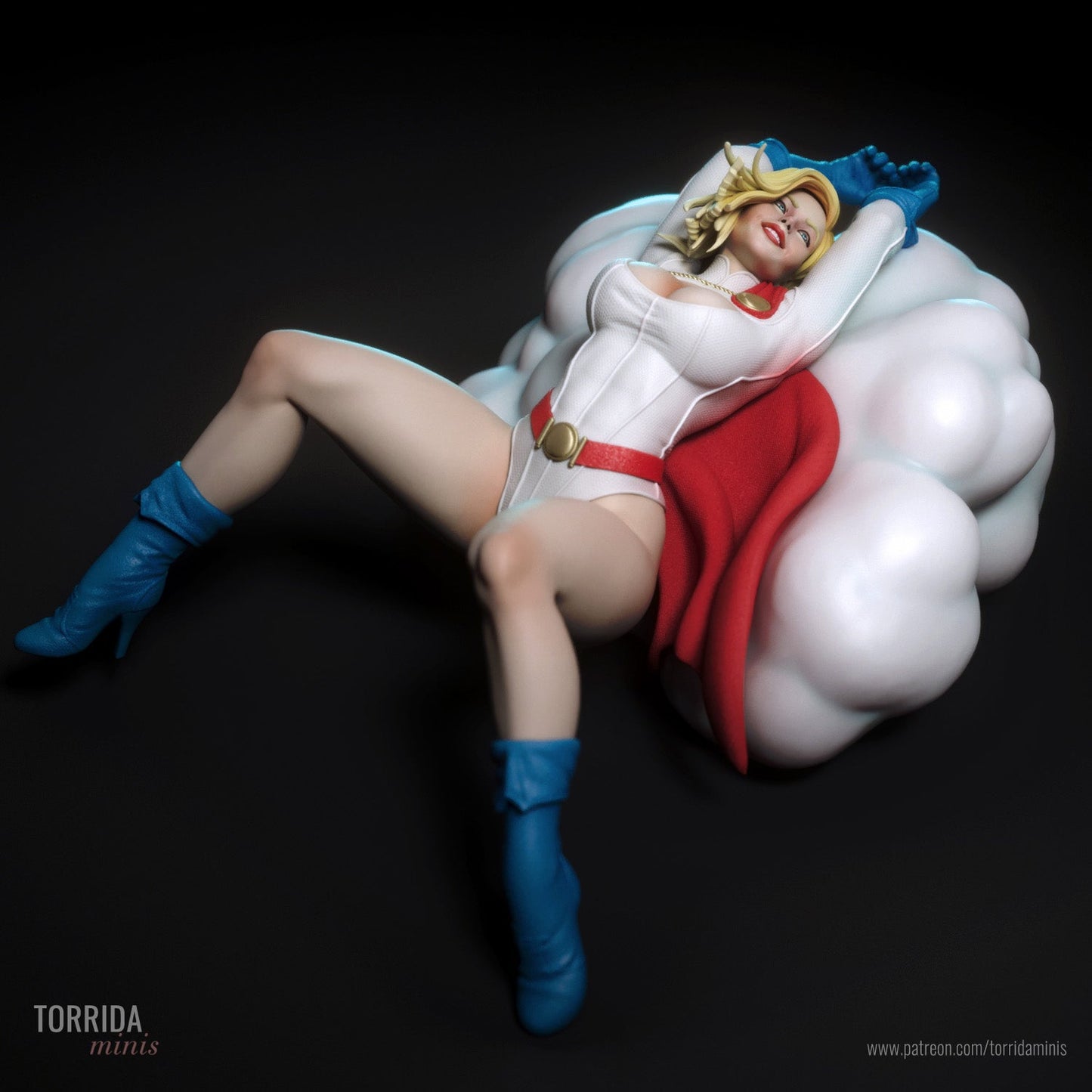 Power Girl - Torrida Minis - Dark Forge Arts