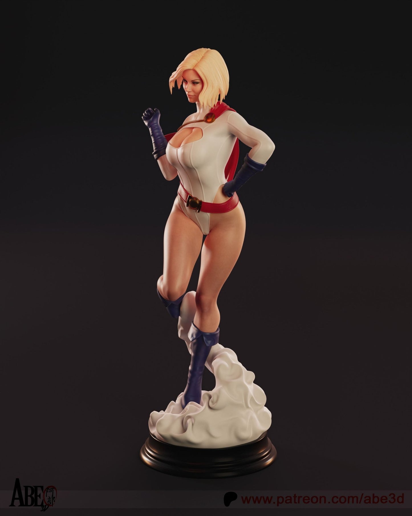 Powergirl - Abe3D - Dark Forge Arts