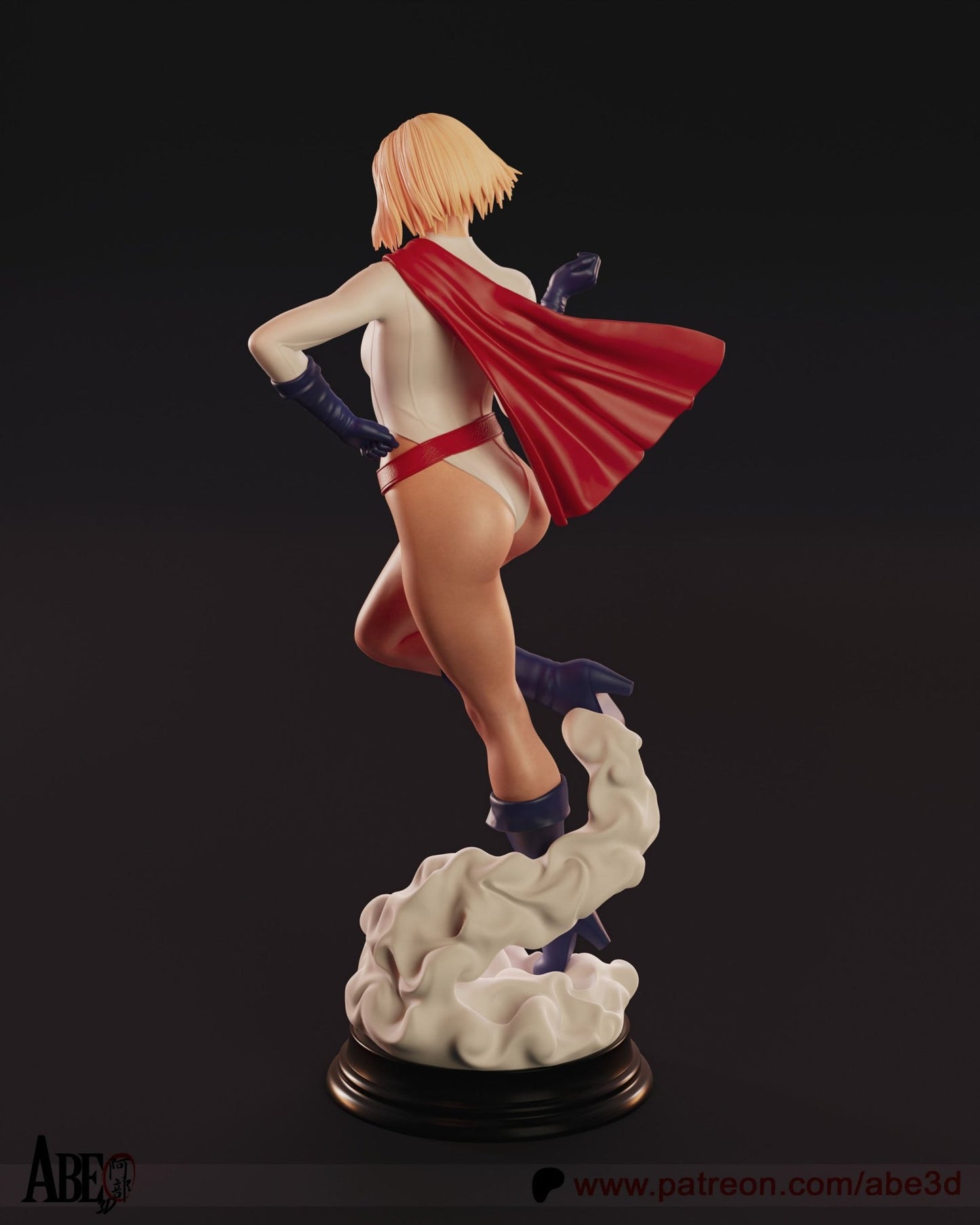Powergirl - Abe3D - Dark Forge Arts
