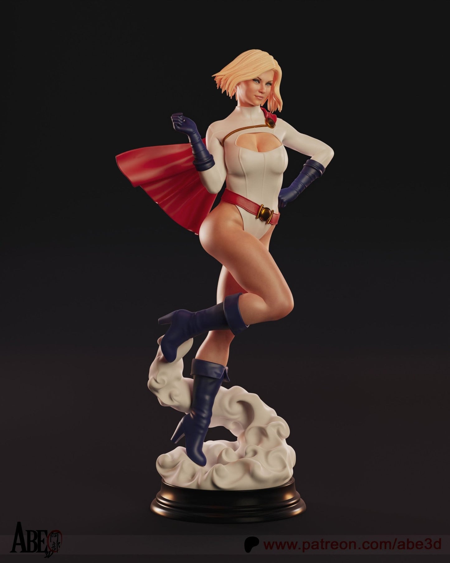 Powergirl - Abe3D - Dark Forge Arts