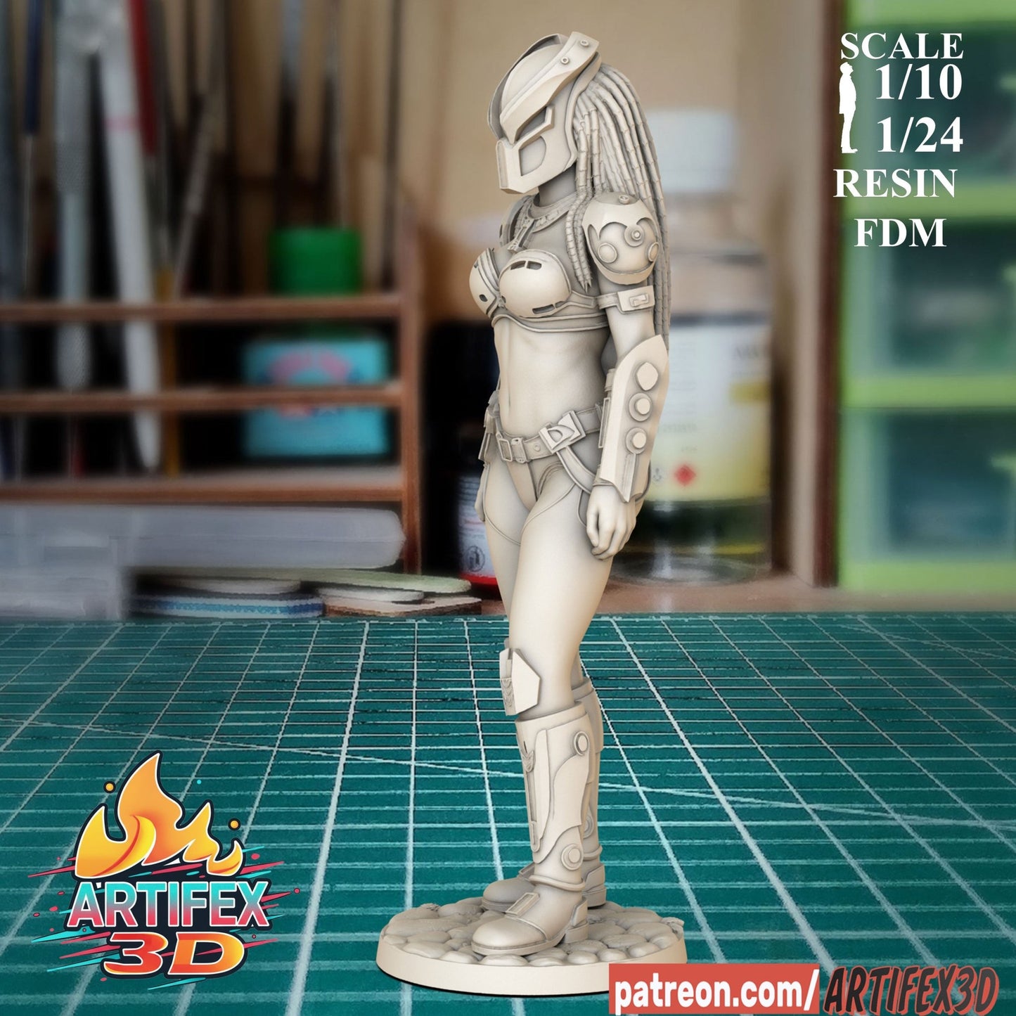 Predator Girl - Artifex3D - Dark Forge Arts