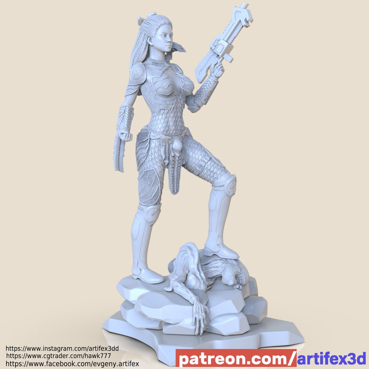 Predator Machiko Noguchi - Artifex3D - Dark Forge Arts