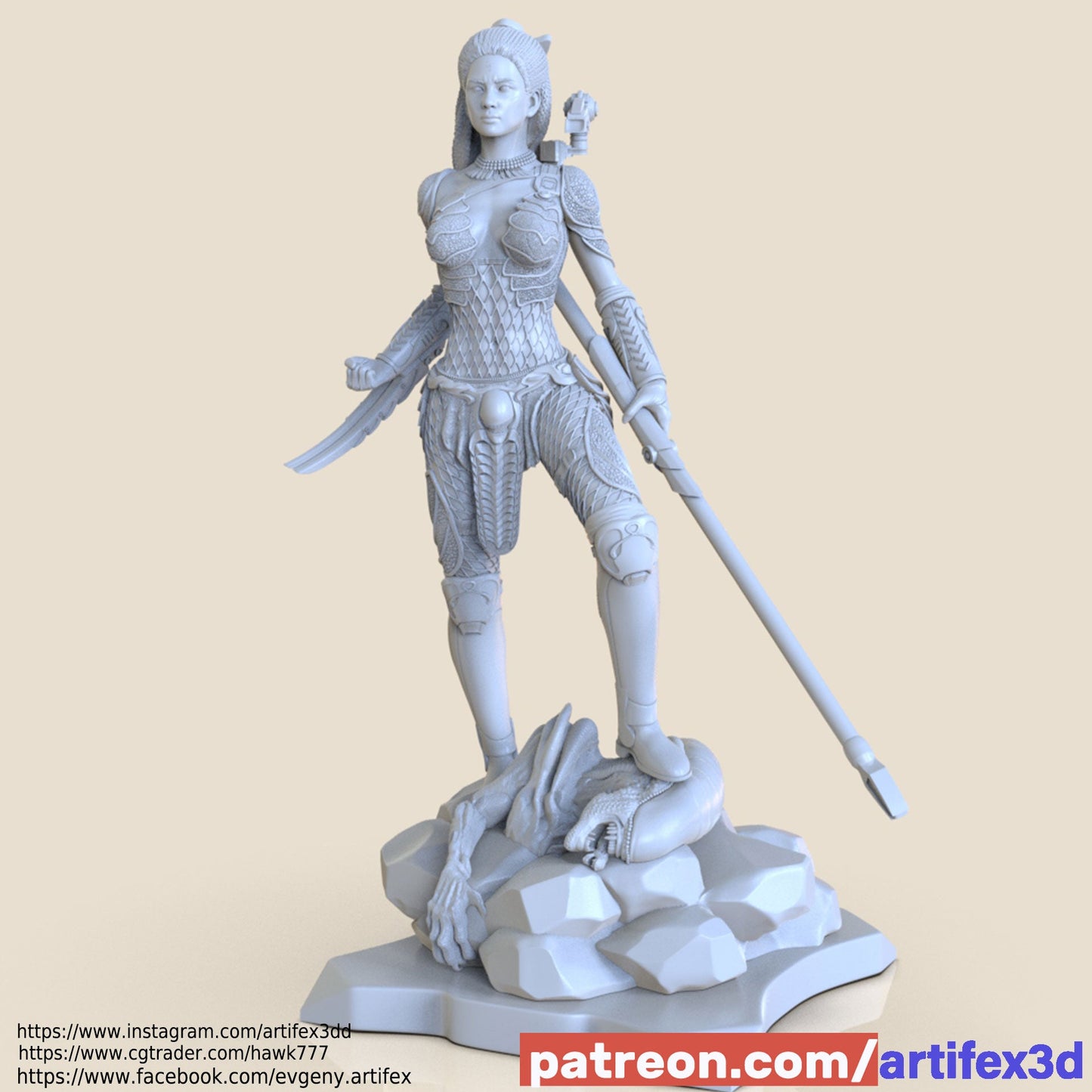 Predator Machiko Noguchi - Artifex3D - Dark Forge Arts