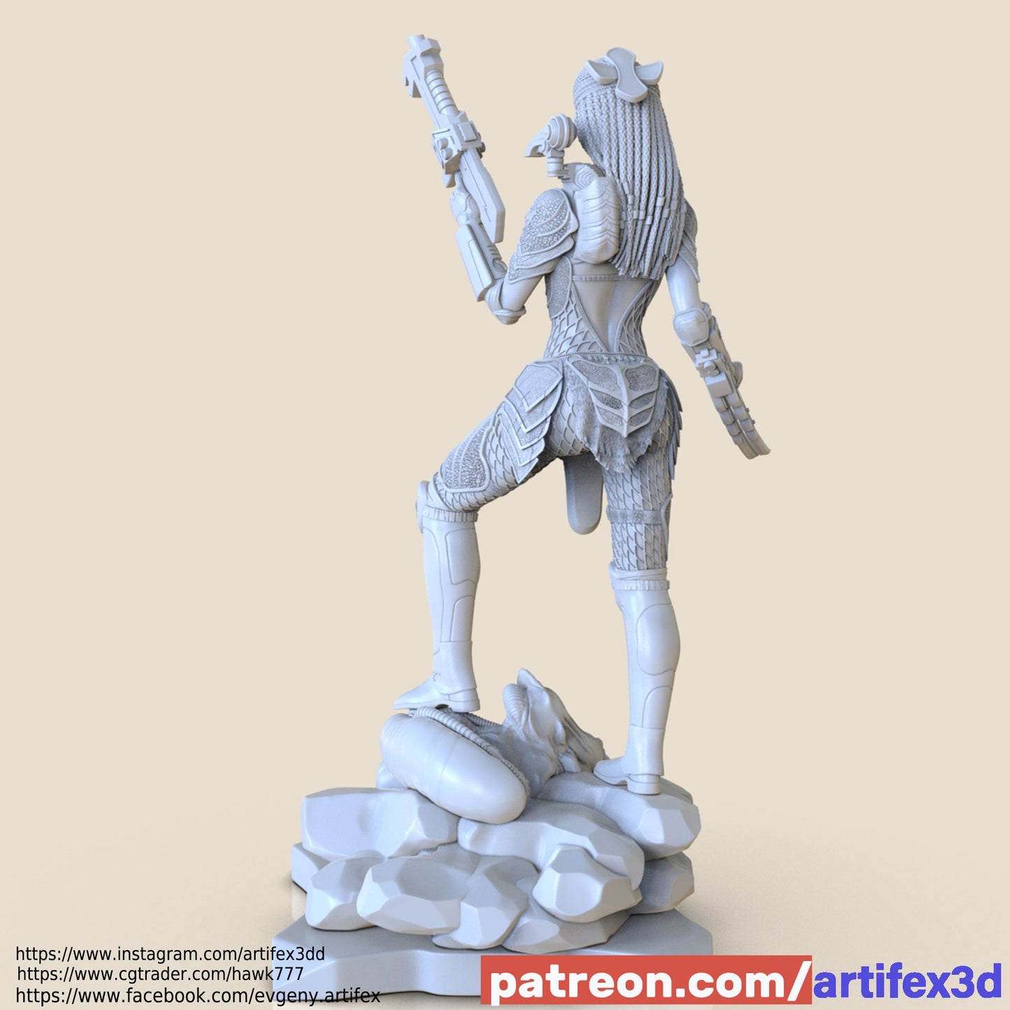 Predator Machiko Noguchi - Artifex3D - Dark Forge Arts