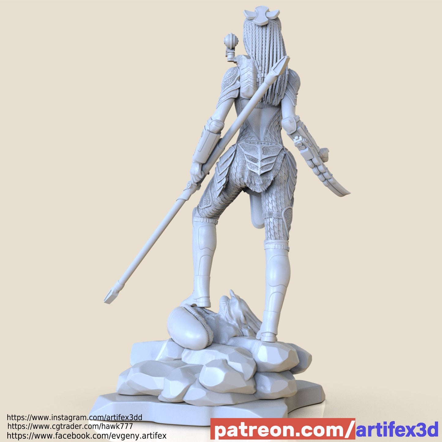 Predator Machiko Noguchi - Artifex3D - Dark Forge Arts