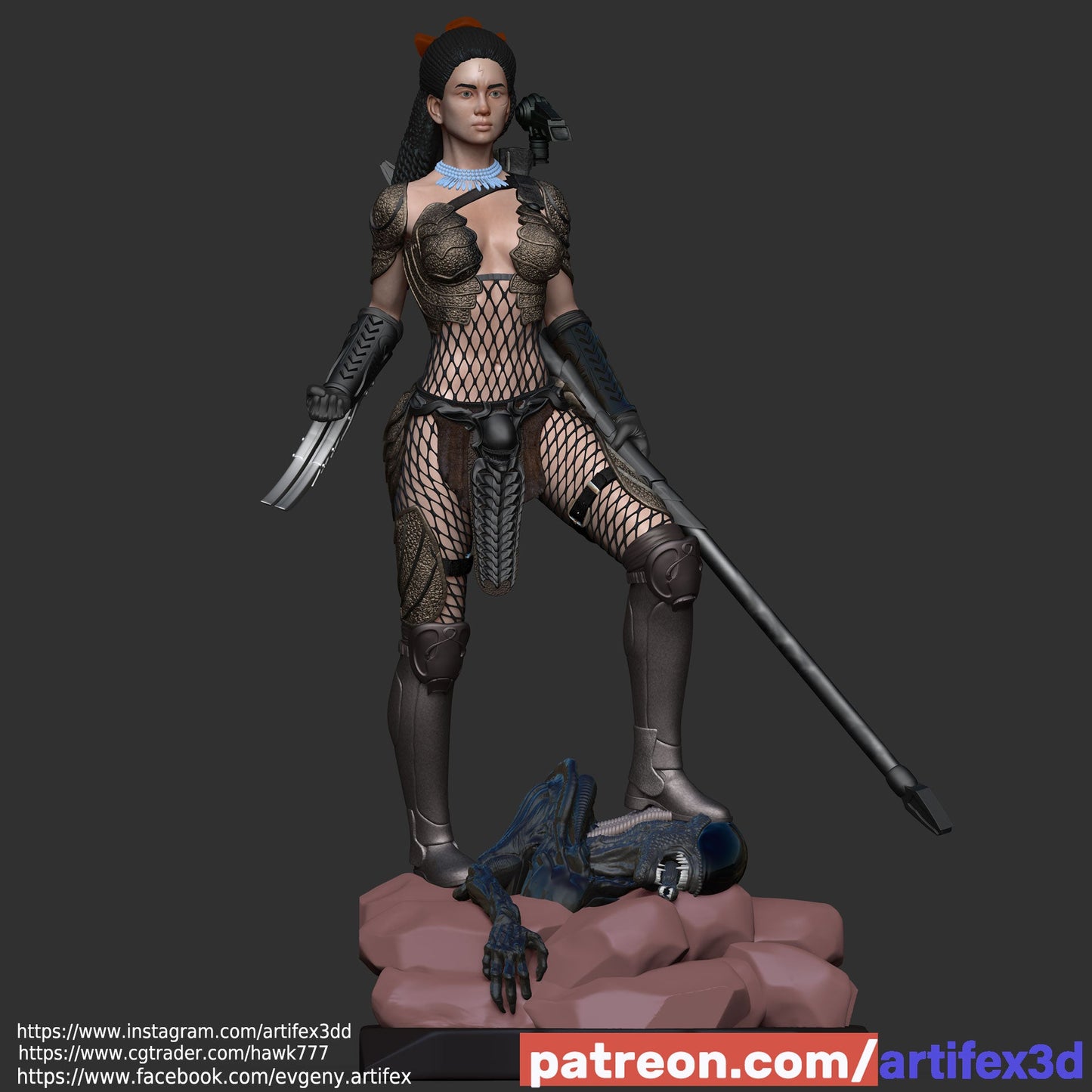 Predator Machiko Noguchi - Artifex3D - Dark Forge Arts