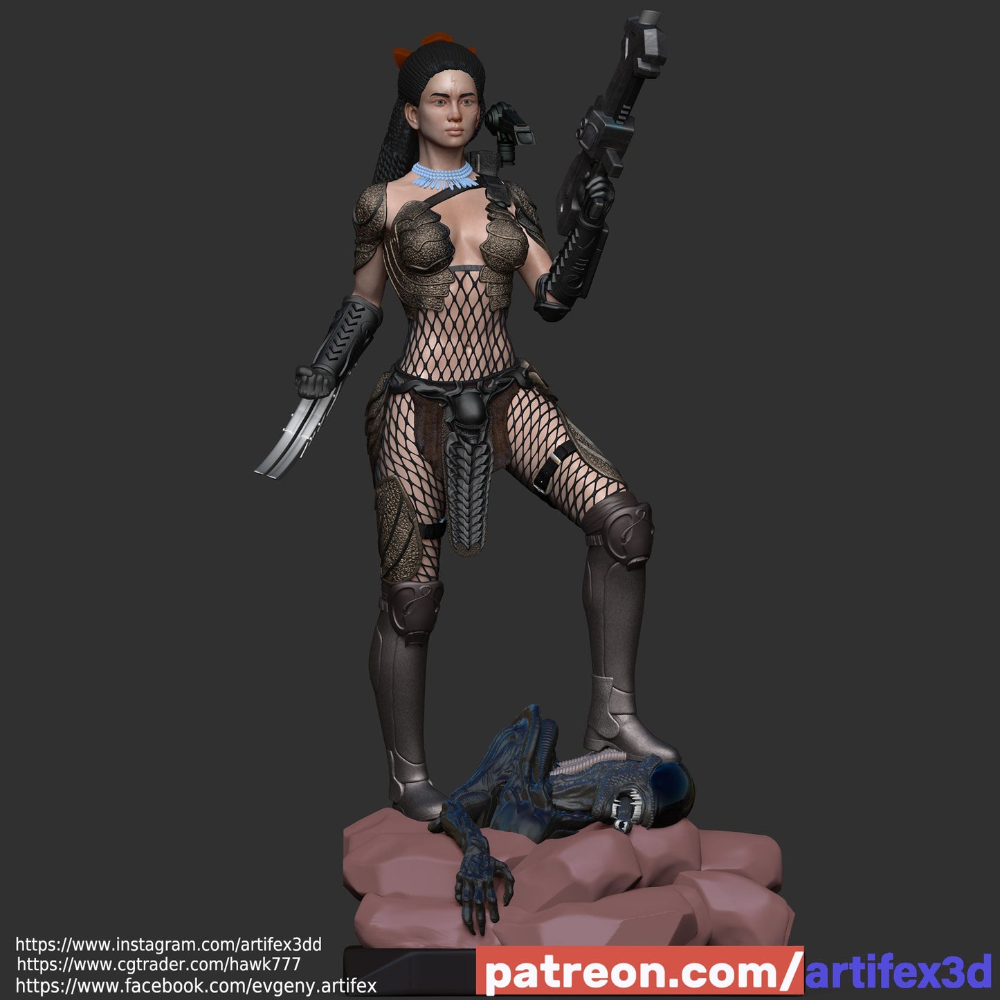 Predator Machiko Noguchi - Artifex3D - Dark Forge Arts