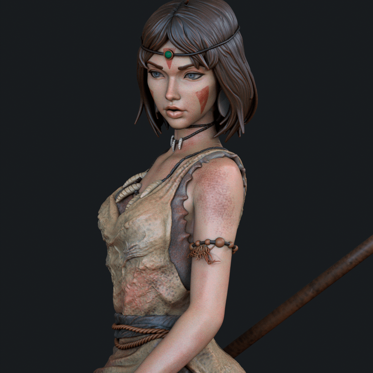 Princess Mononoke - CA 3D Studios - Dark Forge Arts