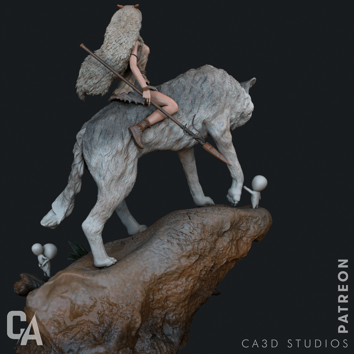 Princess Mononoke - CA 3D Studios - Dark Forge Arts