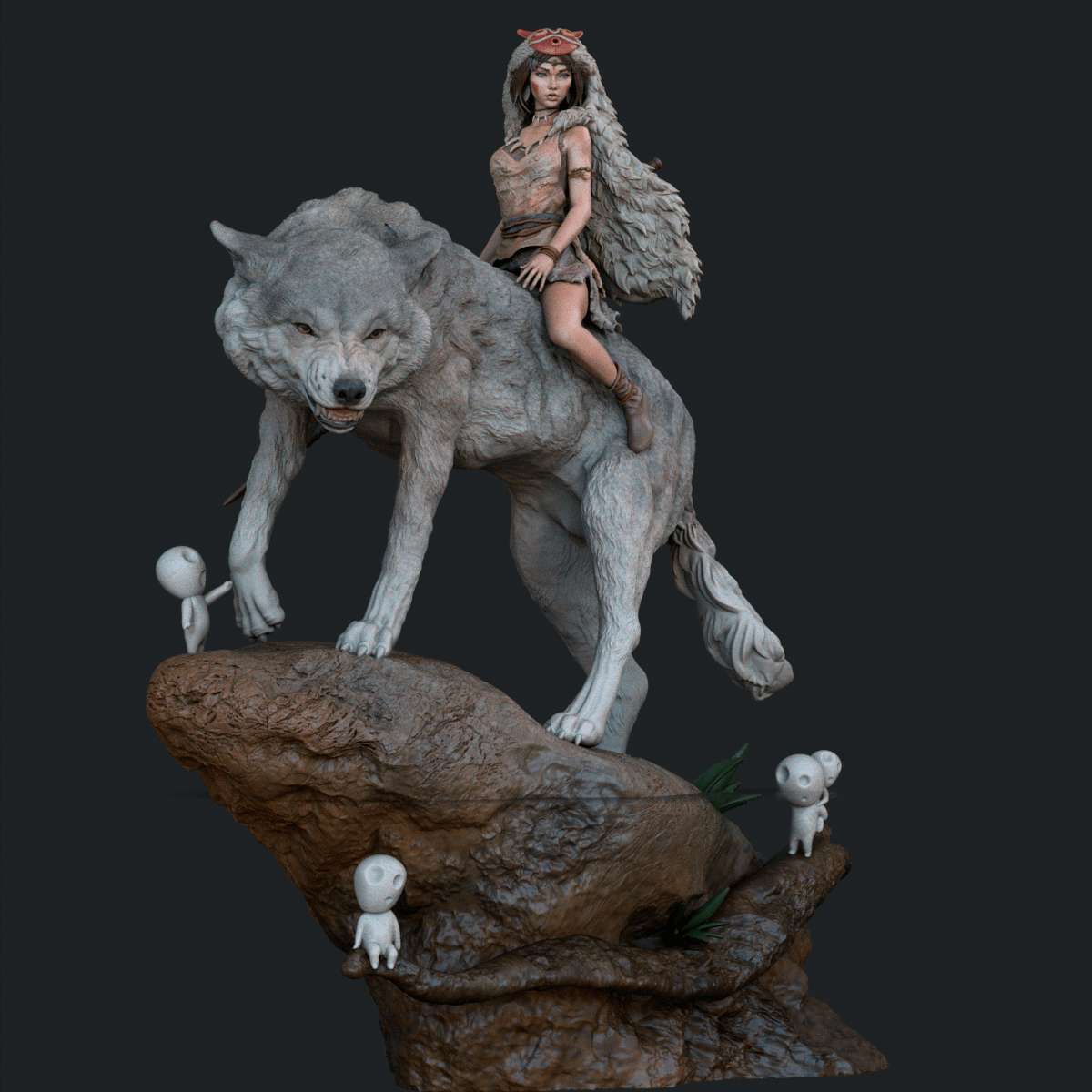Princess Mononoke - CA 3D Studios - Dark Forge Arts