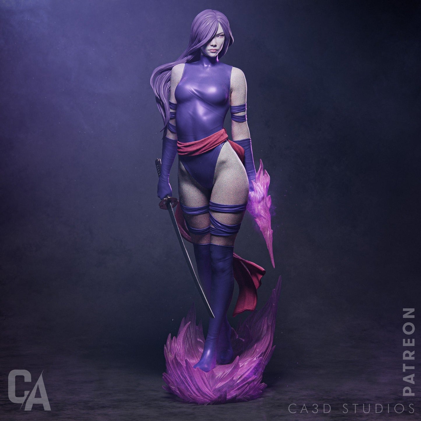 Psylocke - CA 3D Studios - Dark Forge Arts