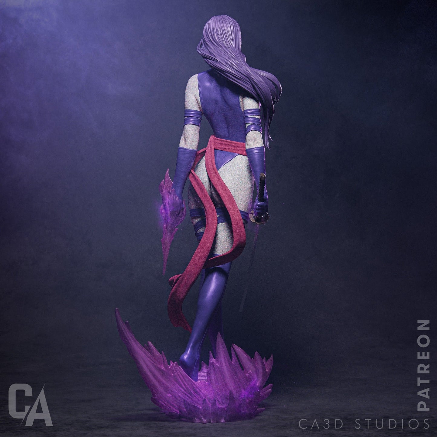 Psylocke - CA 3D Studios - Dark Forge Arts