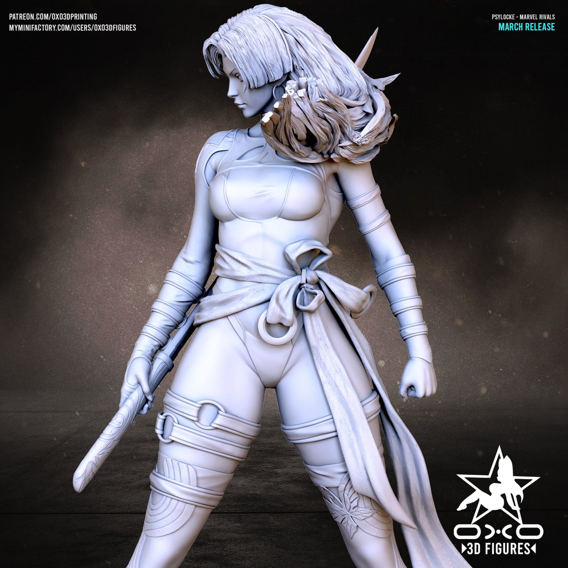 Psylocke - OXO3D - Dark Forge Arts