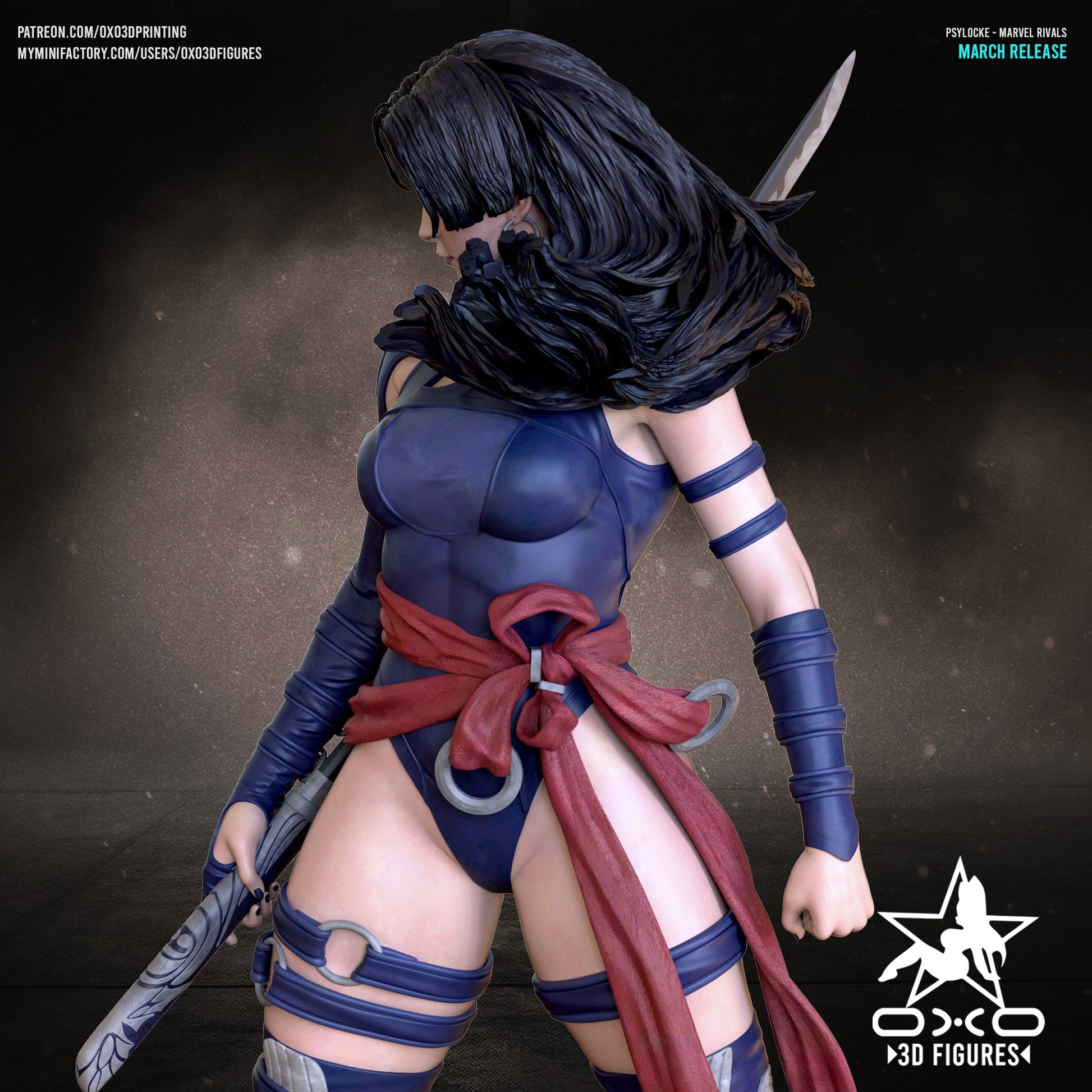 Psylocke - OXO3D - Dark Forge Arts