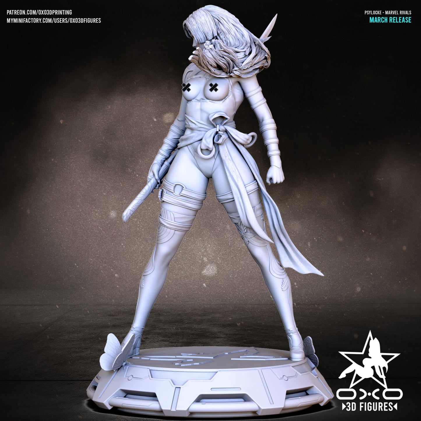Psylocke - OXO3D - Dark Forge Arts