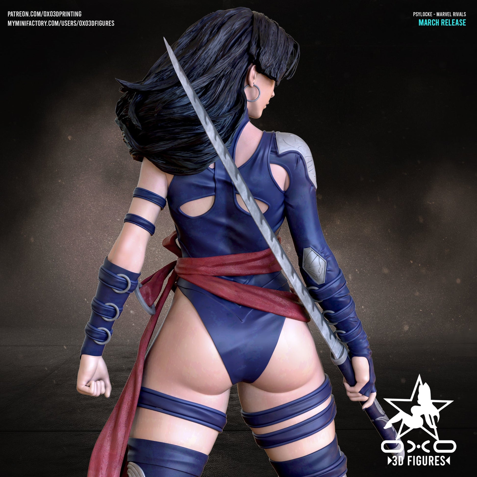 Psylocke - OXO3D - Dark Forge Arts