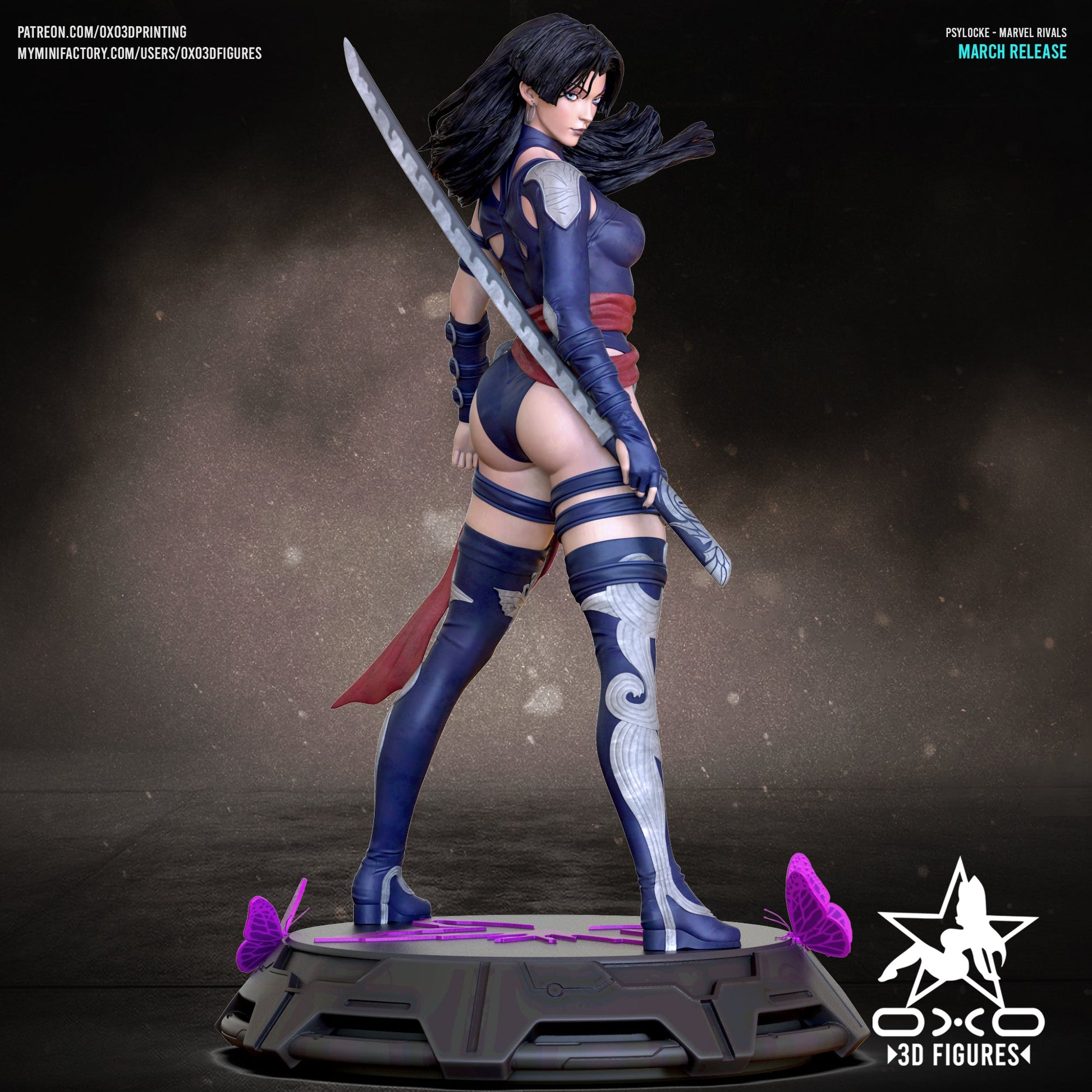 Psylocke - OXO3D - Dark Forge Arts