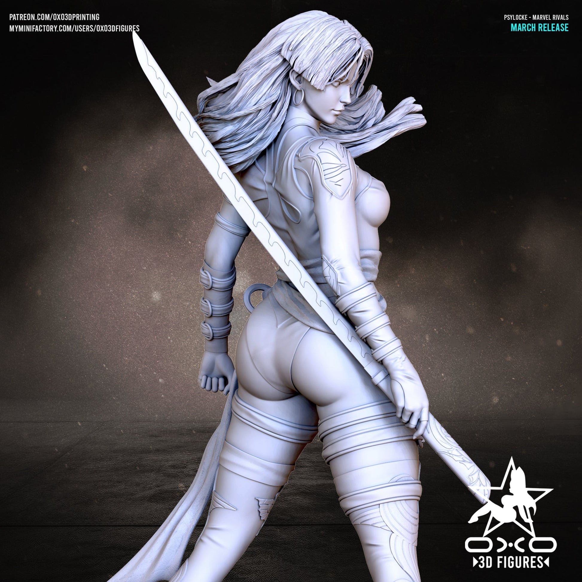 Psylocke - OXO3D - Dark Forge Arts