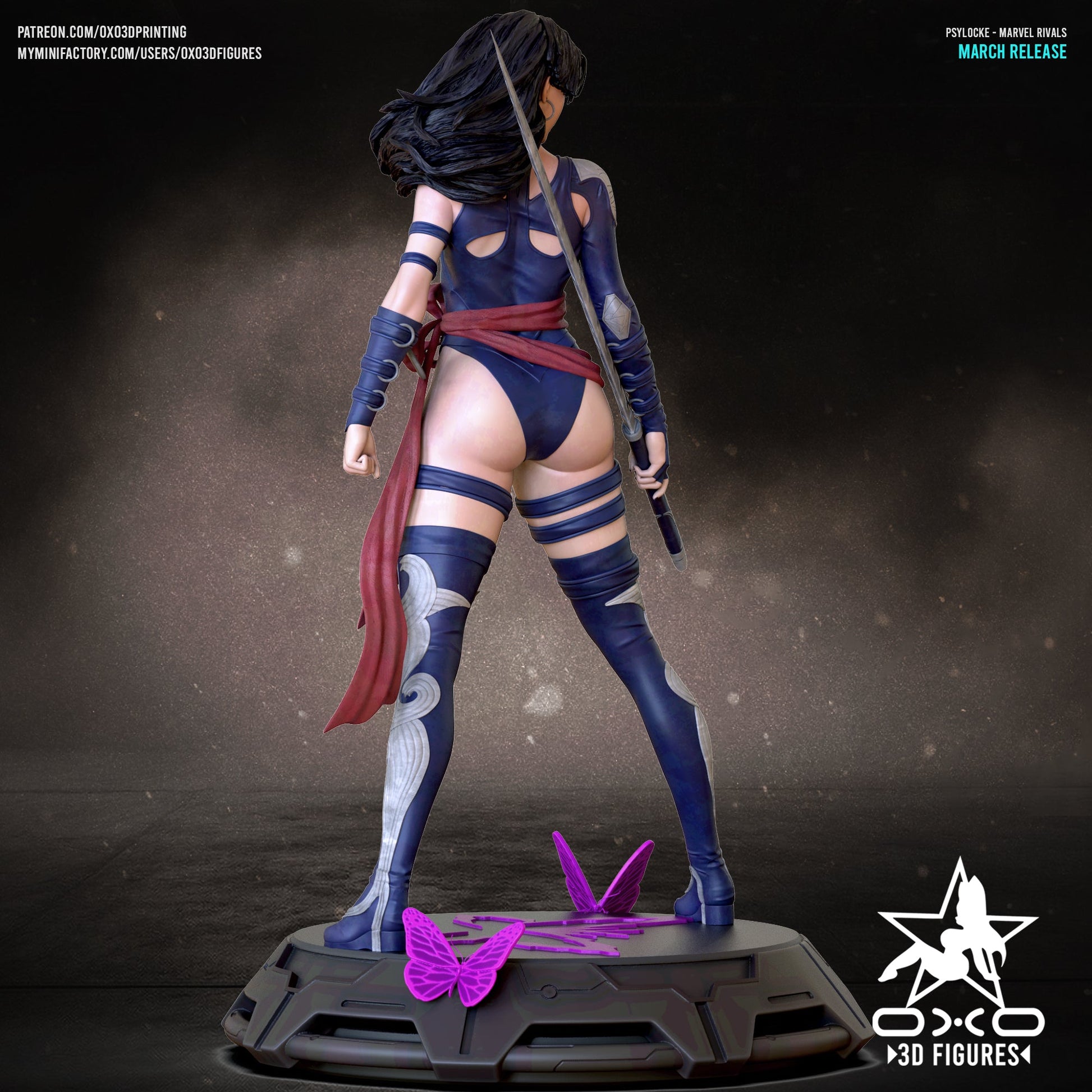 Psylocke - OXO3D - Dark Forge Arts